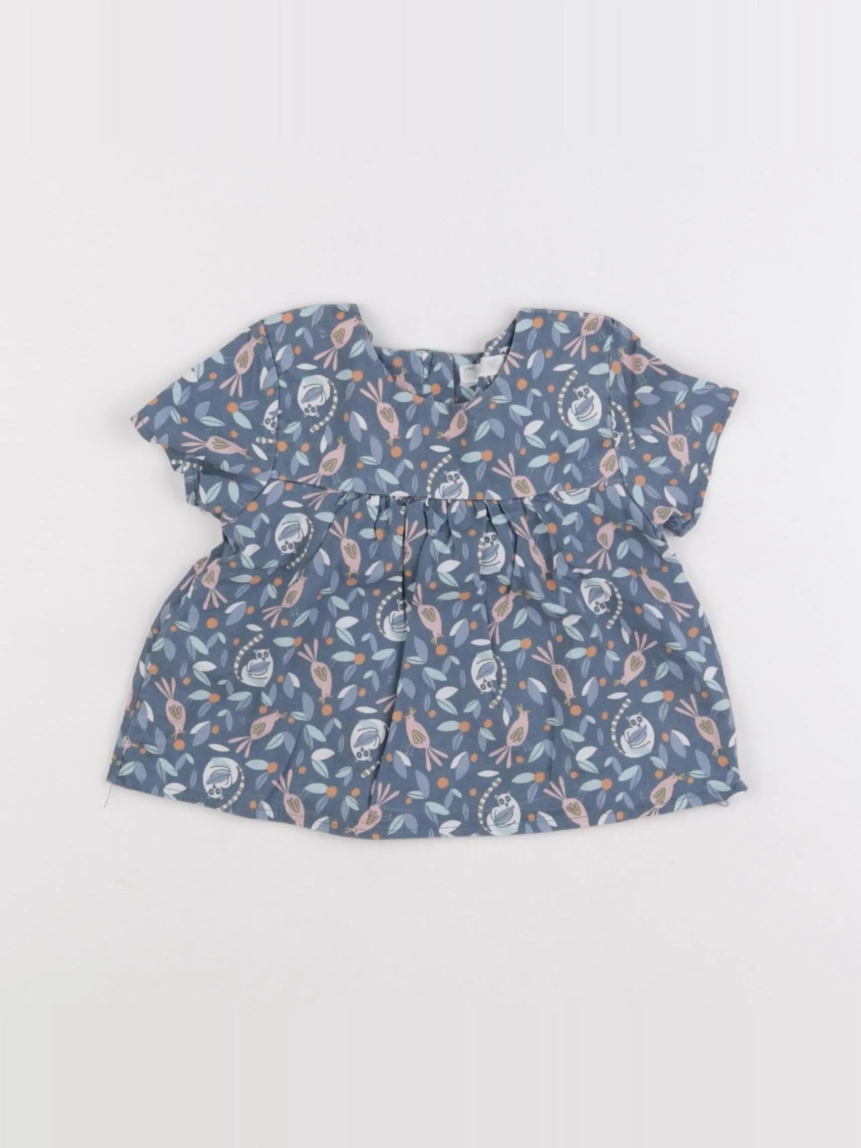 Storytelling - blouse bleu - 6 mois