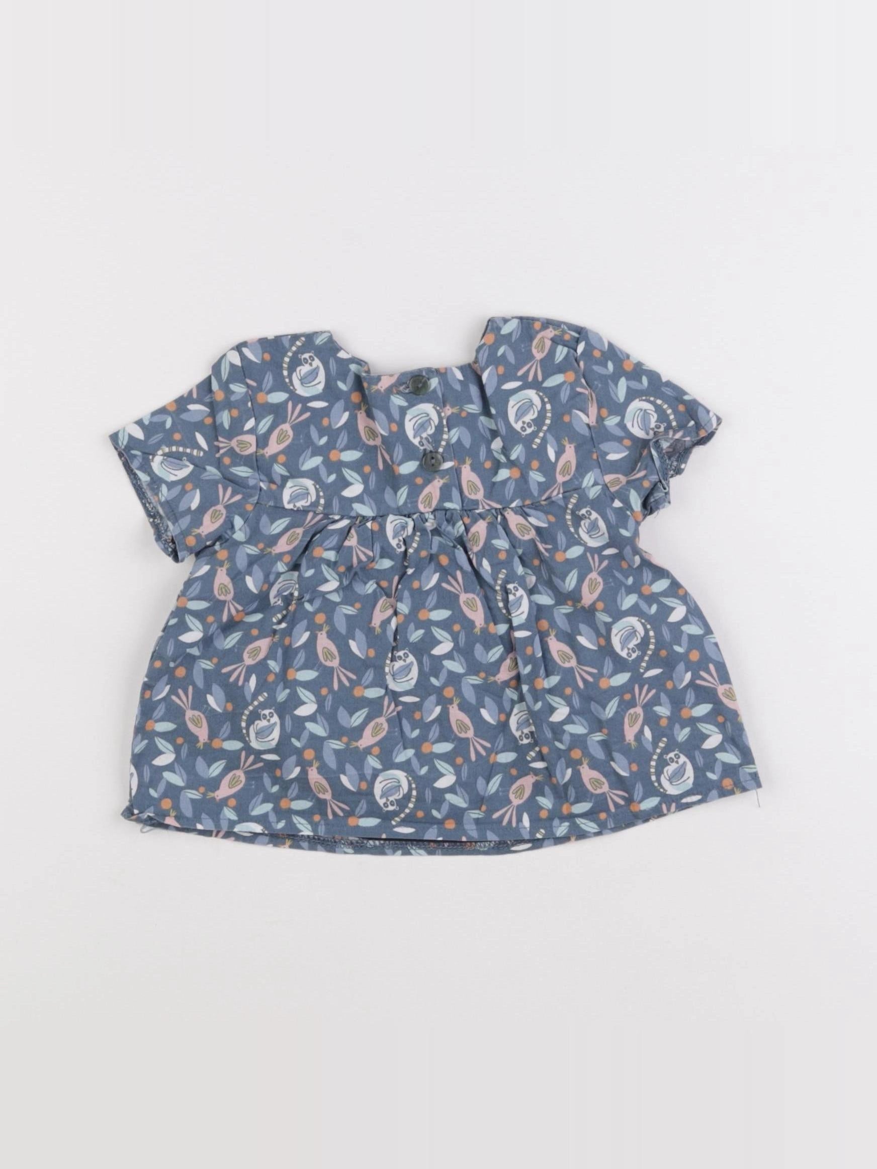 Storytelling - blouse bleu - 6 mois