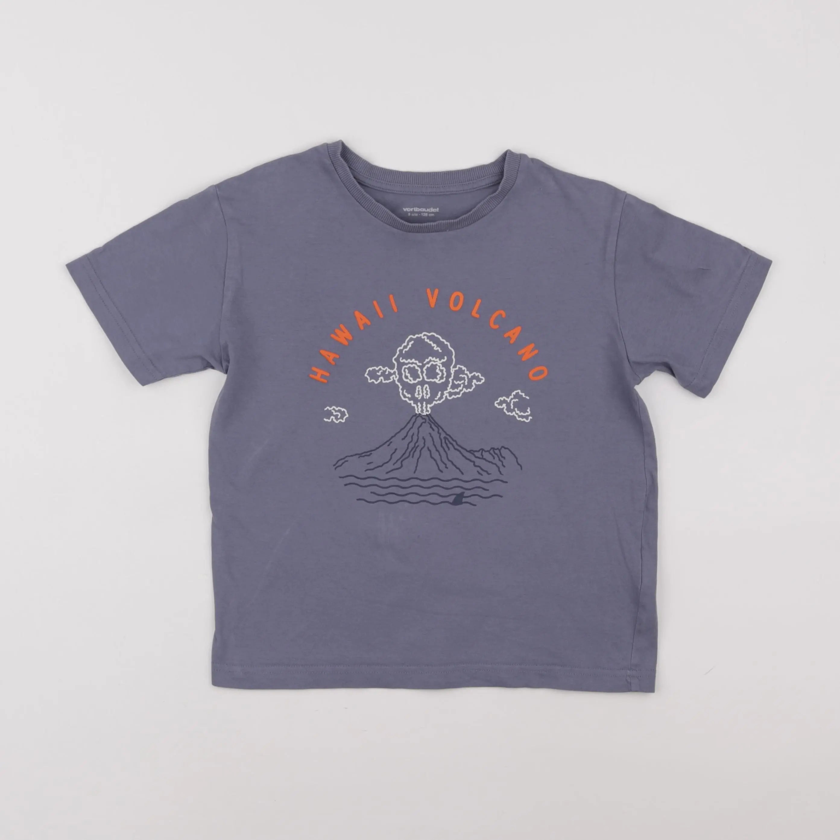 Vertbaudet - tee-shirt bleu - 8 ans