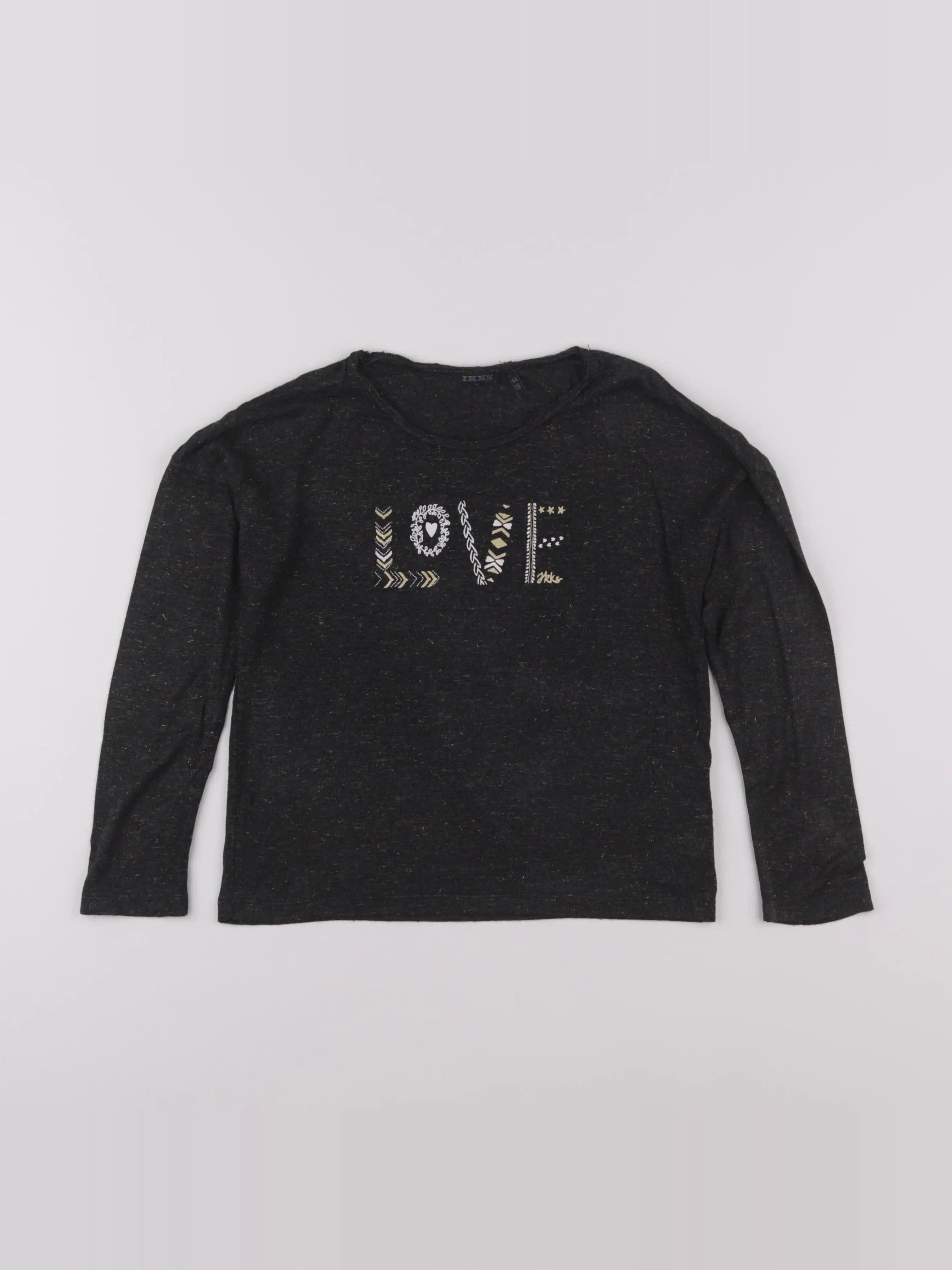 IKKS - tee-shirt gris, or - 6 ans