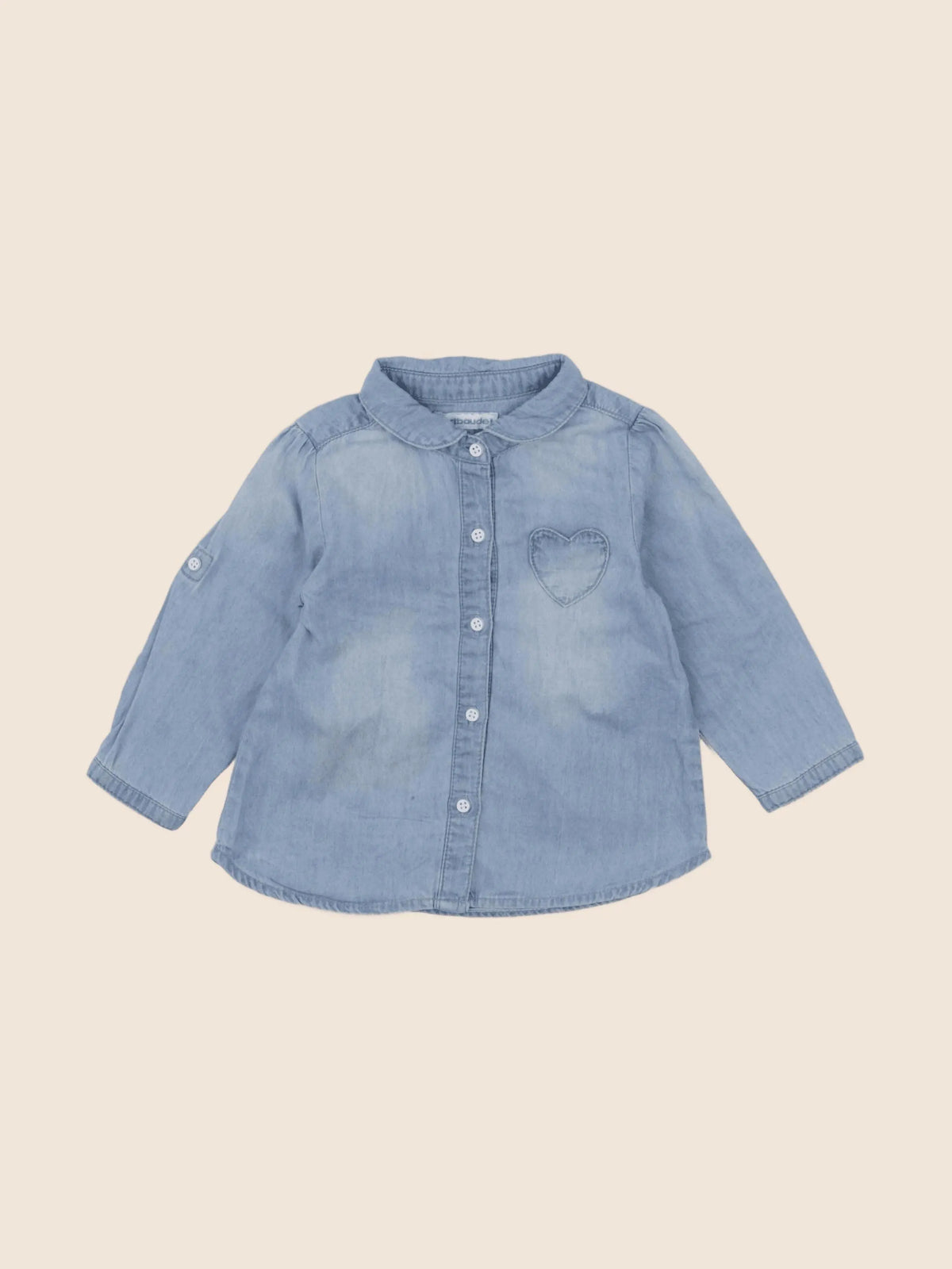Vertbaudet - blouse bleu - 12 mois