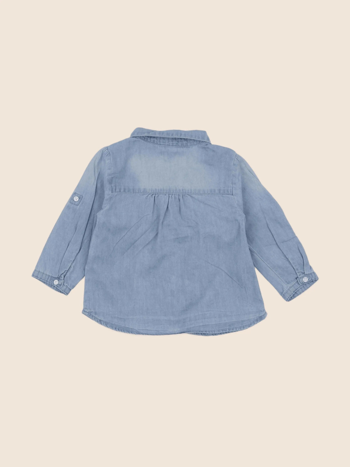 Vertbaudet - blouse bleu - 12 mois