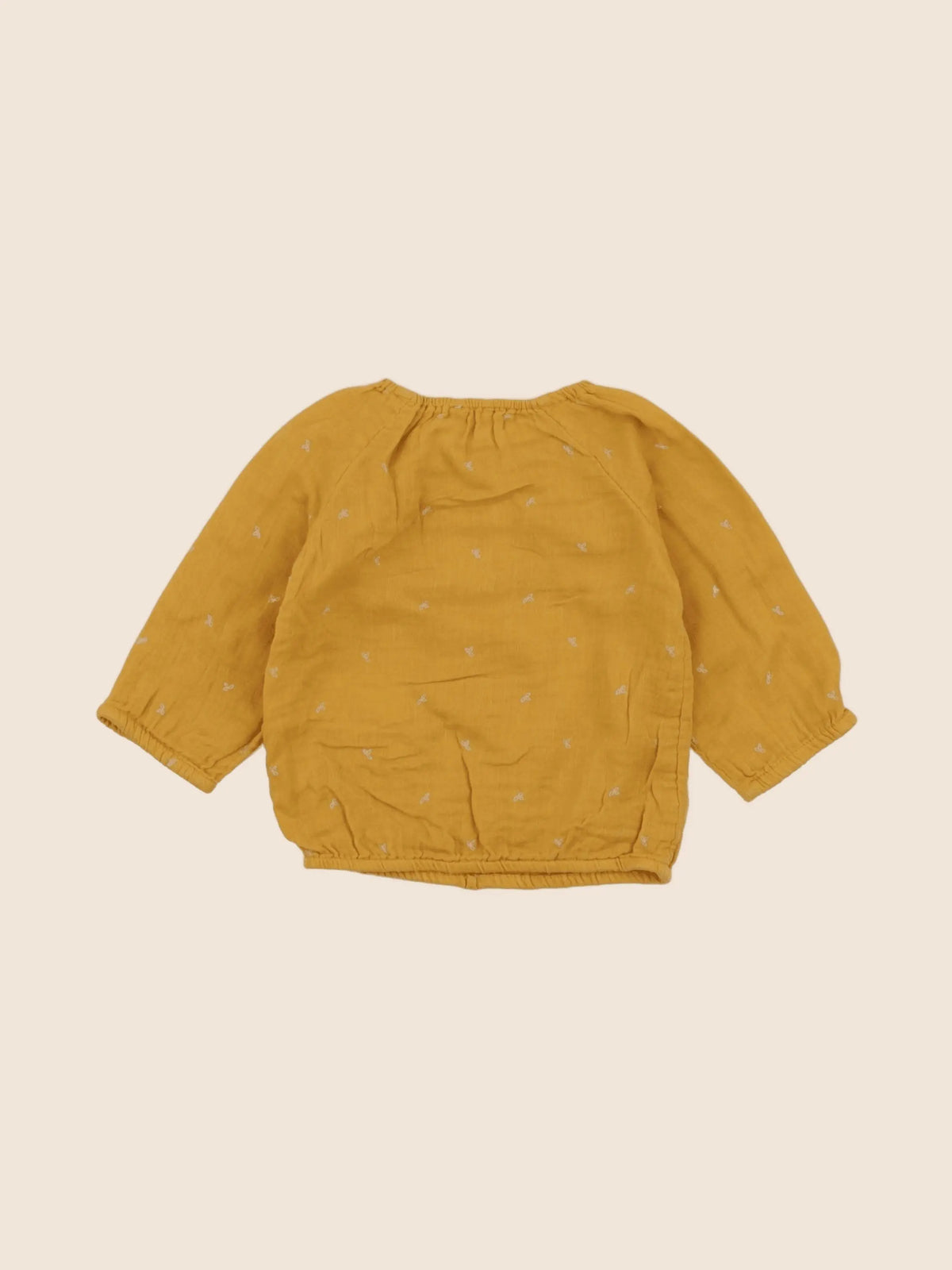 Vertbaudet - blouse jaune - 9 mois