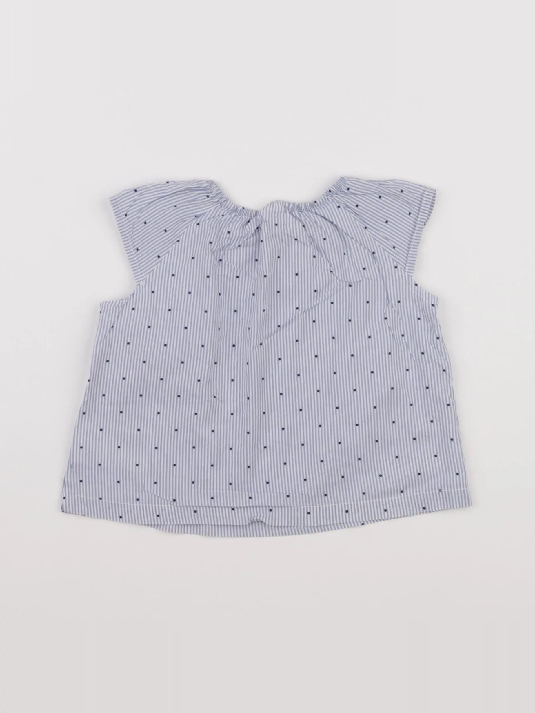 H&M - blouse bleu - 3/6 mois
