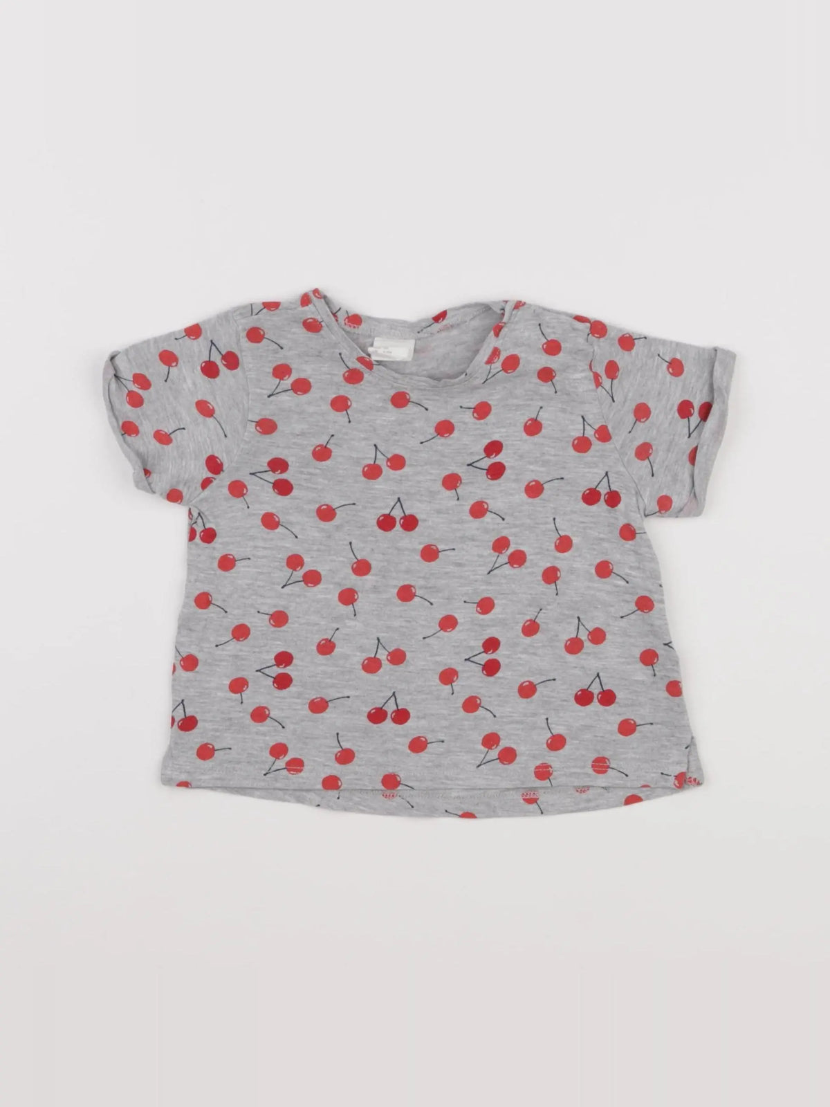 H&M - tee-shirt gris - 3/6 mois