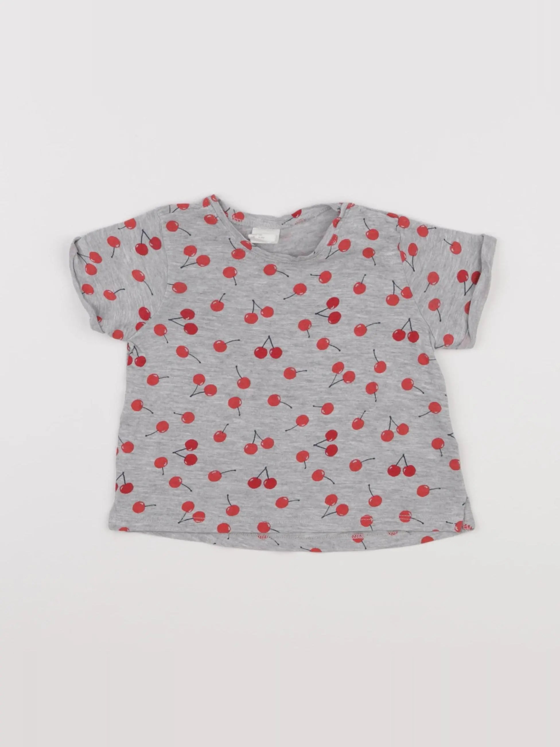 H&M - tee-shirt gris - 3/6 mois