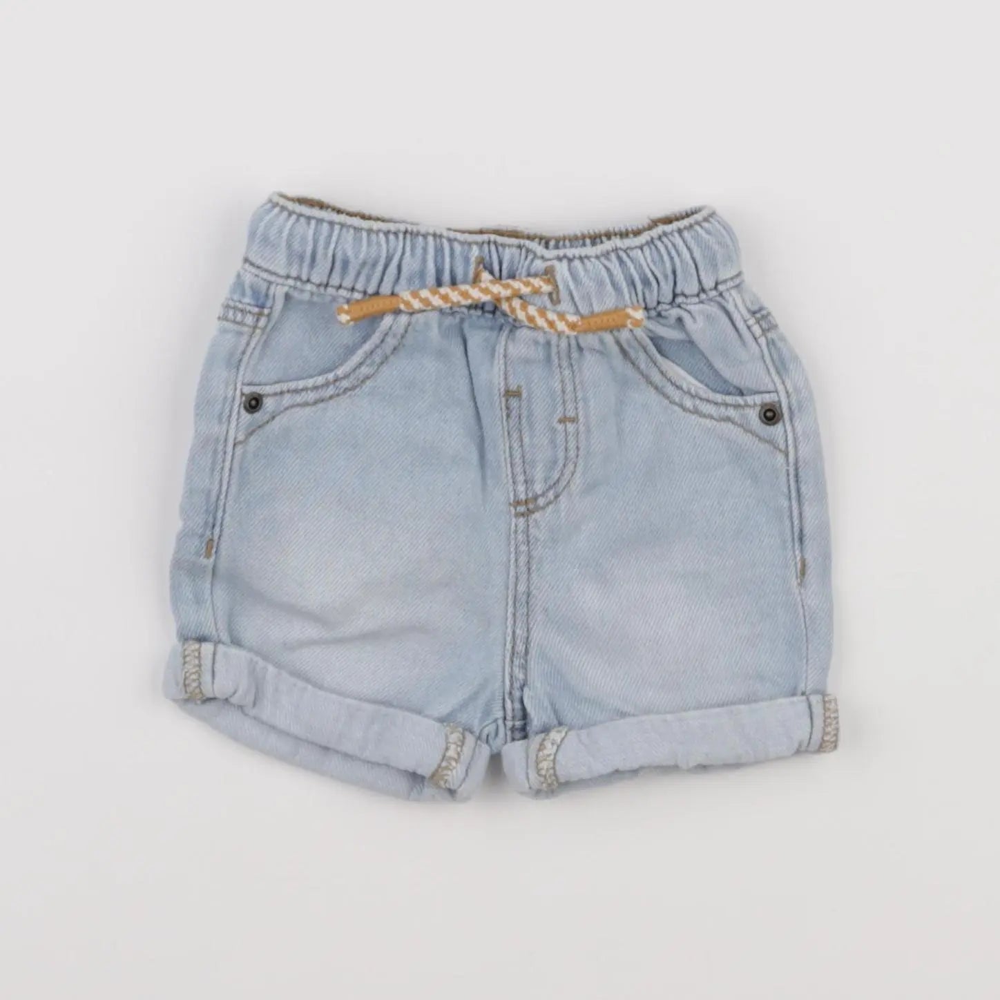Vertbaudet - short bleu - 6 mois