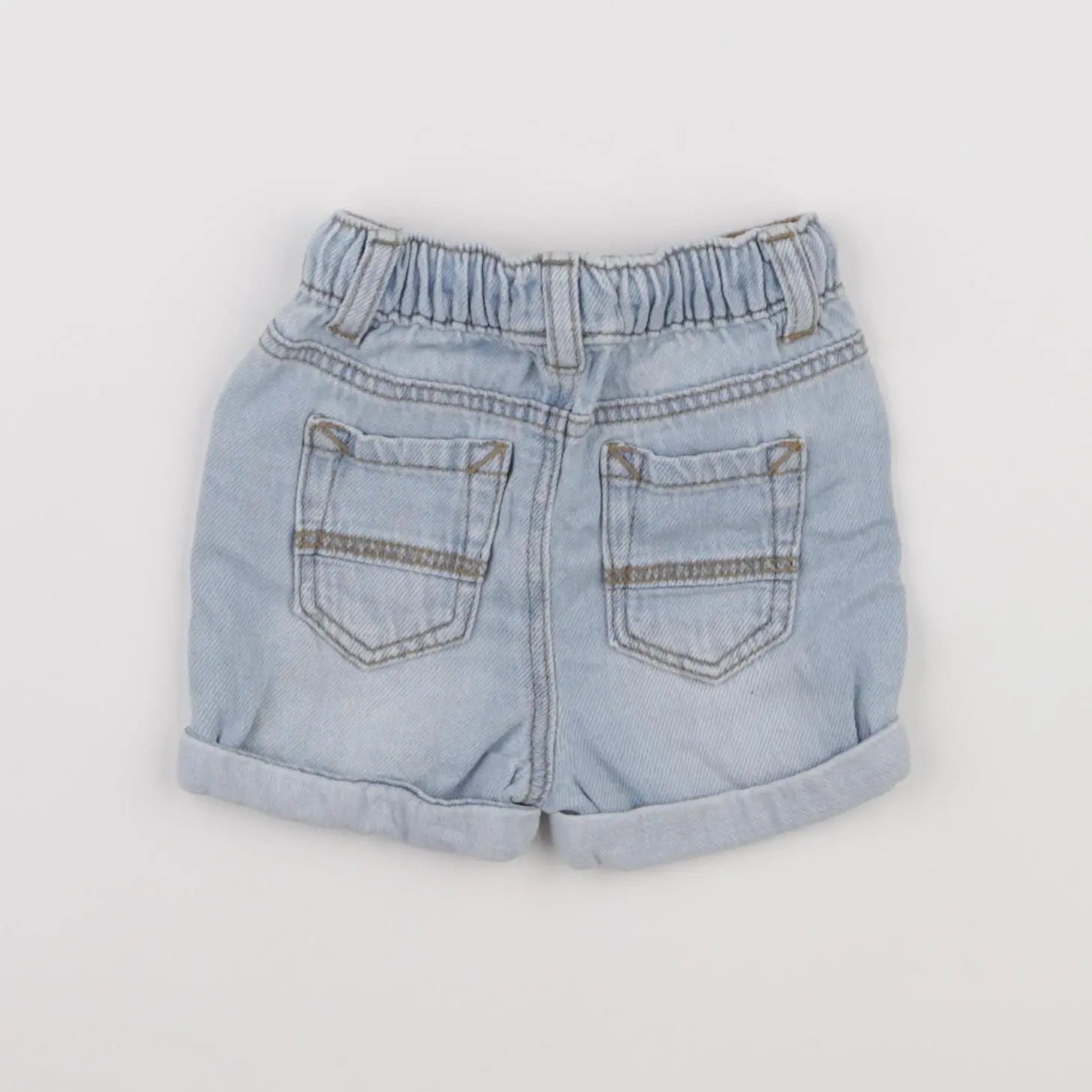 Vertbaudet - short bleu - 6 mois