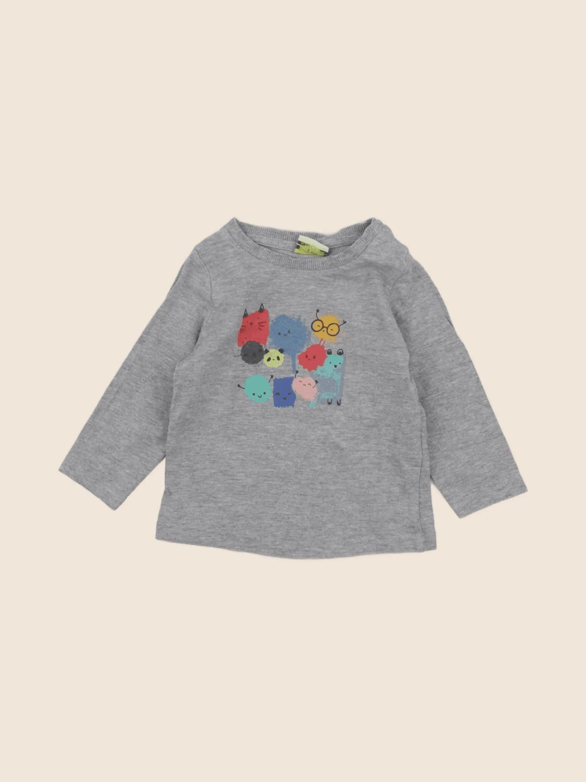 Tape à l'oeil - tee-shirt gris - 6 mois