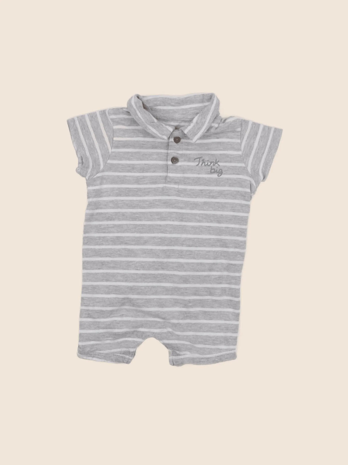 Vertbaudet - combinaison gris - 6 mois