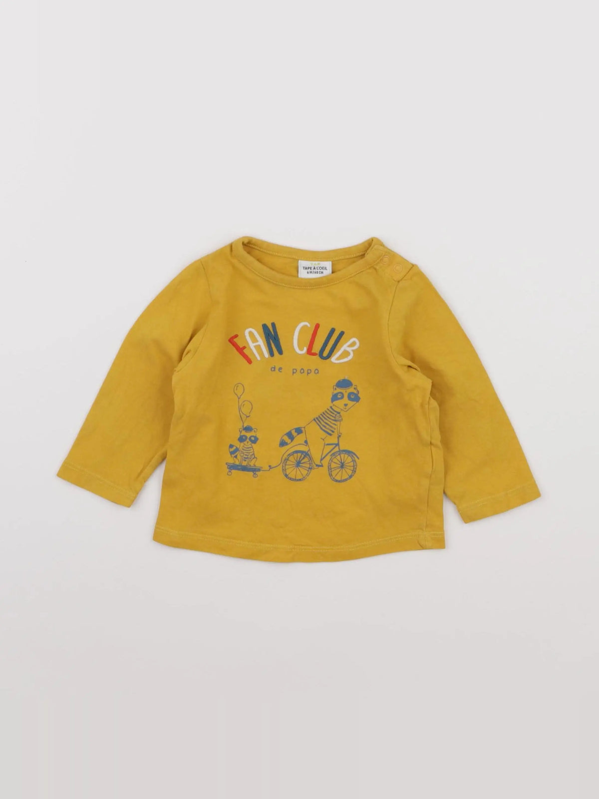 Tape à l'oeil - tee-shirt jaune - 6 mois