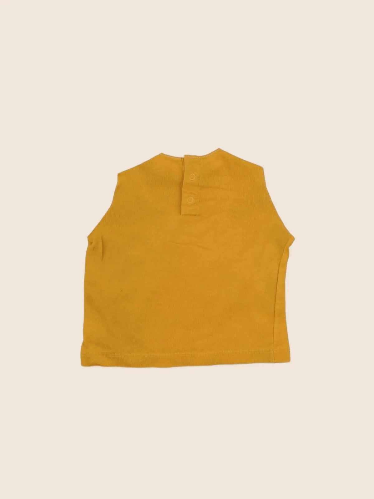 Petit Bateau - tee-shirt jaune - 6 mois