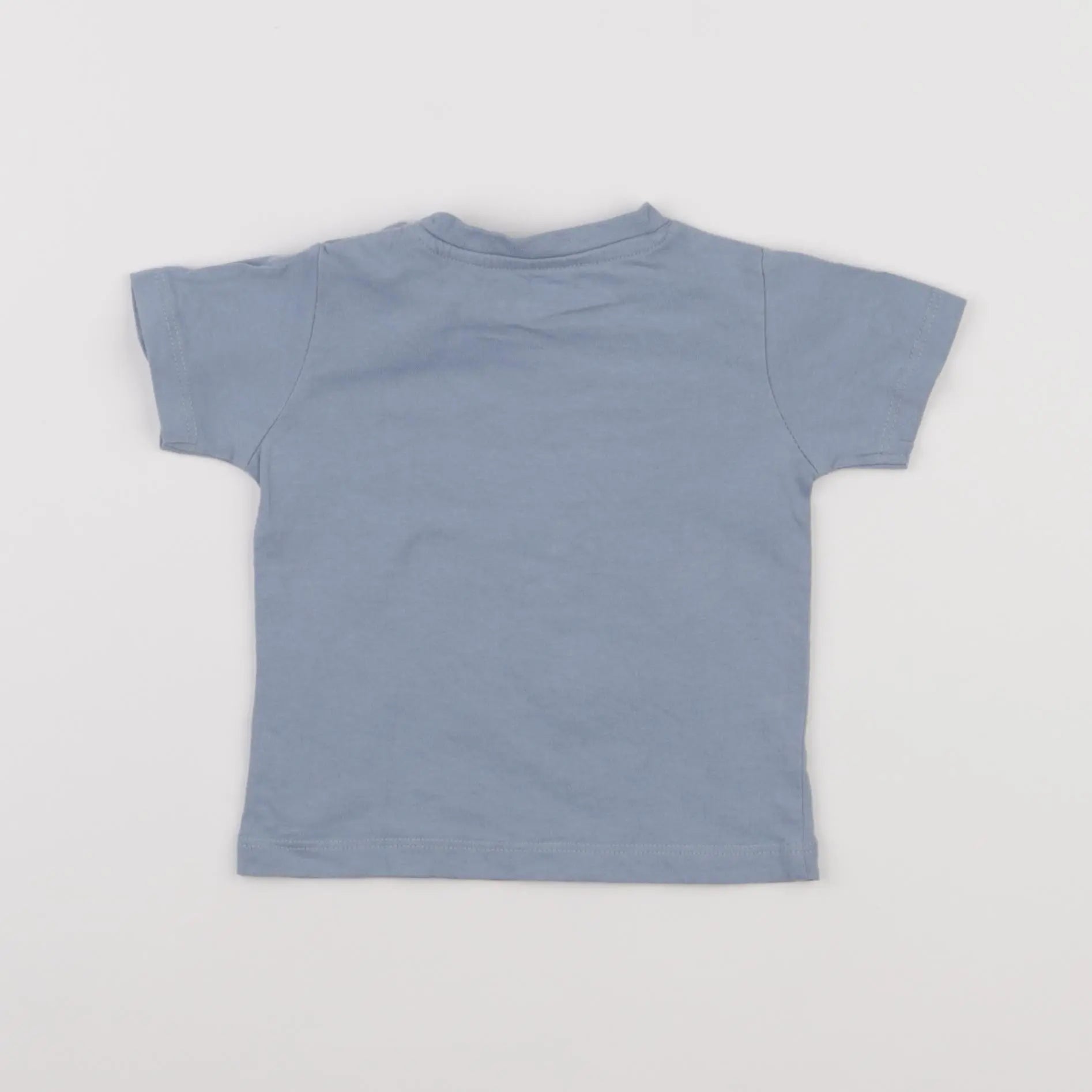 Vertbaudet - tee-shirt bleu - 6 mois