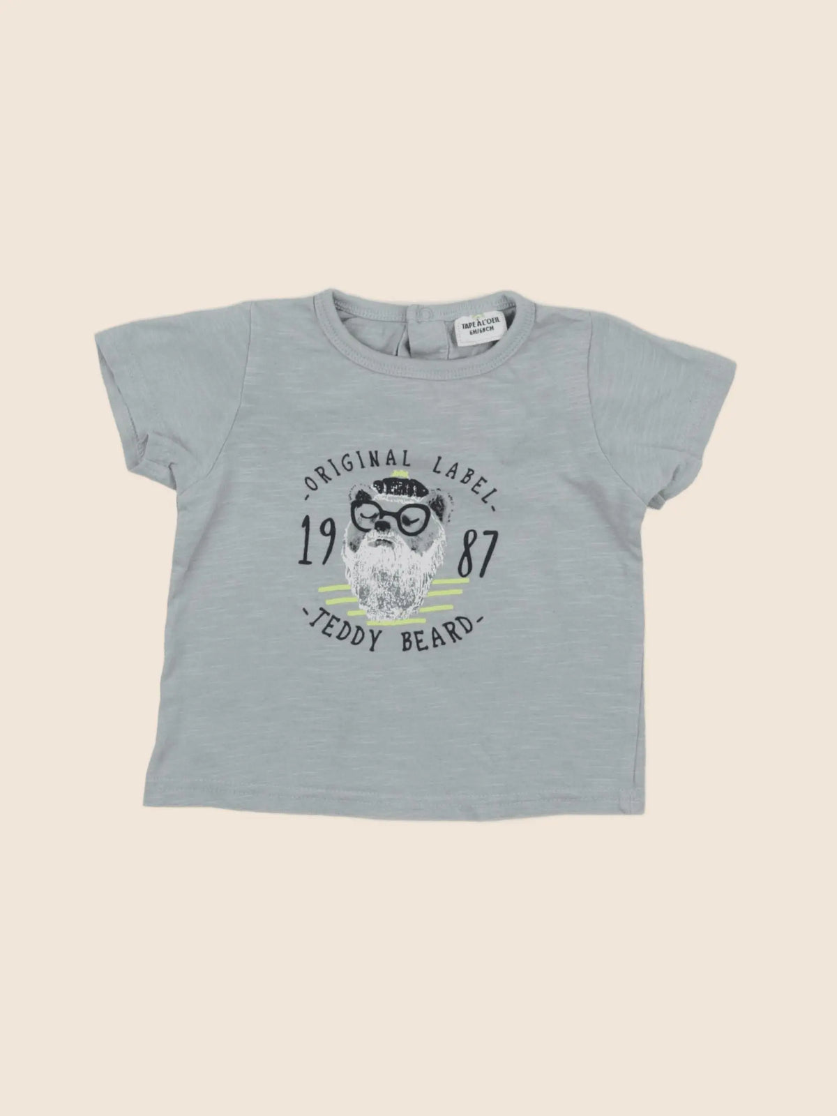Tape à l'oeil - tee-shirt bleu - 6 mois