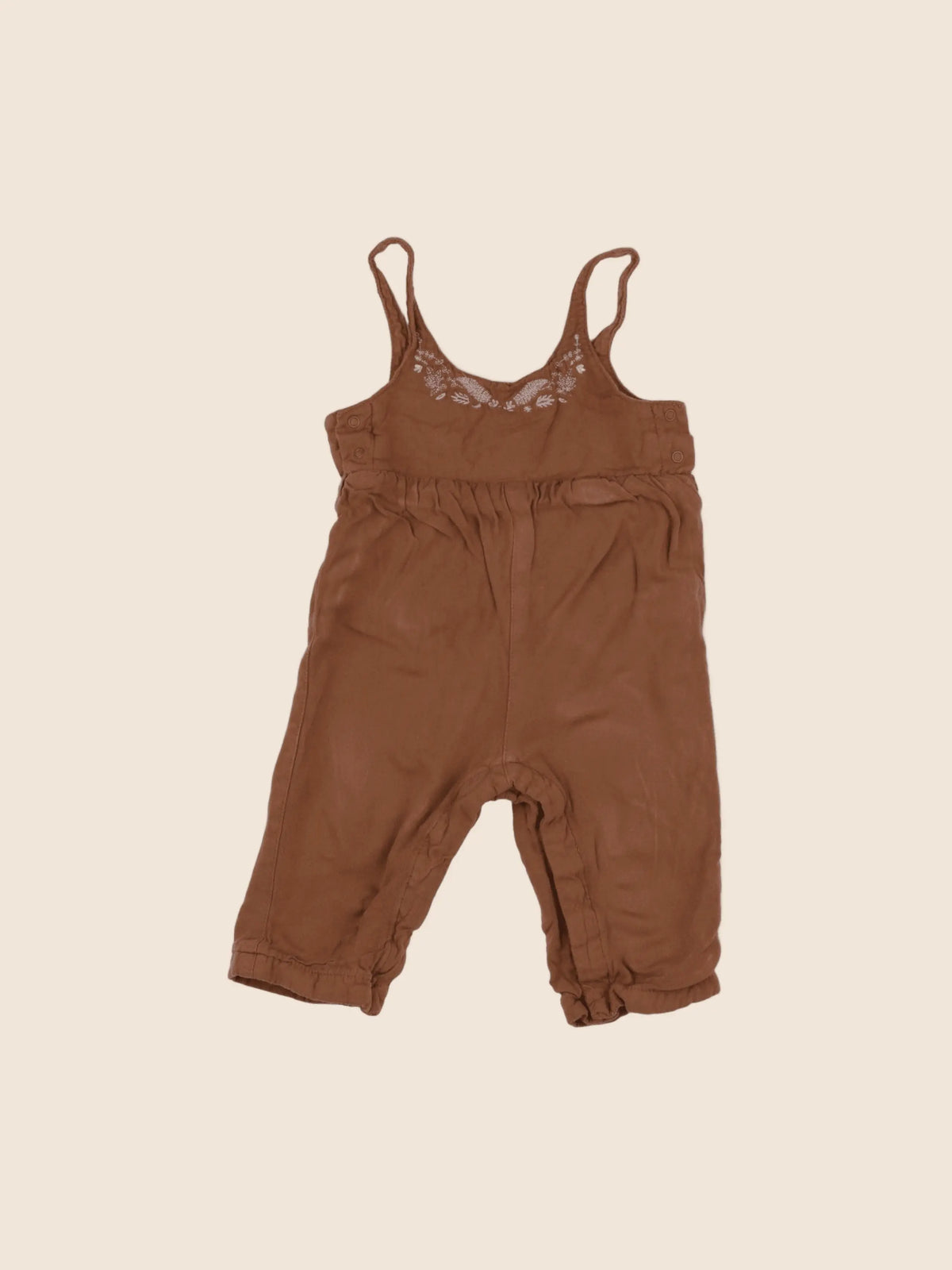 Vertbaudet - combinaison marron - 12 mois
