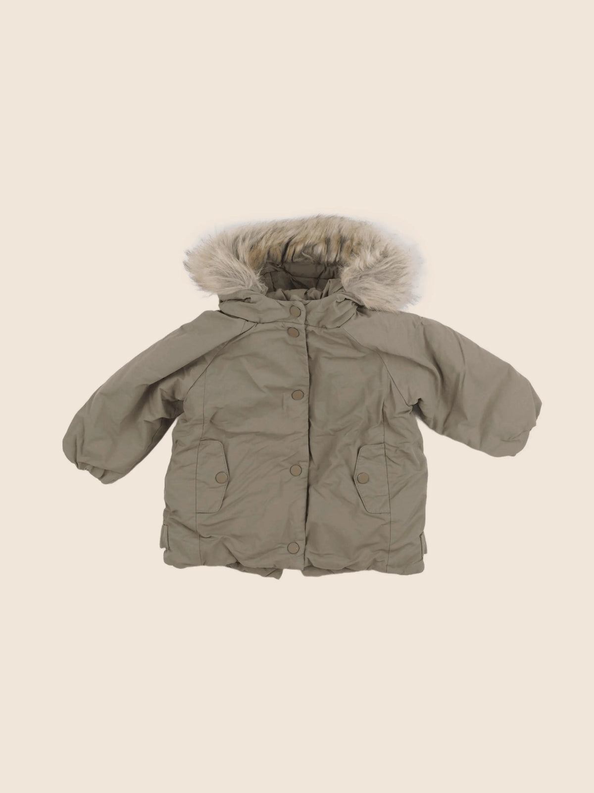 Zara - doudoune vert - 9/12 mois
