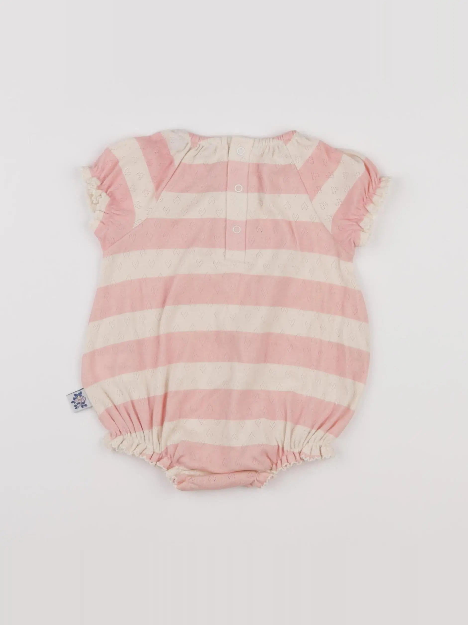 Boutchou - combinaison beige, rose - 6 mois