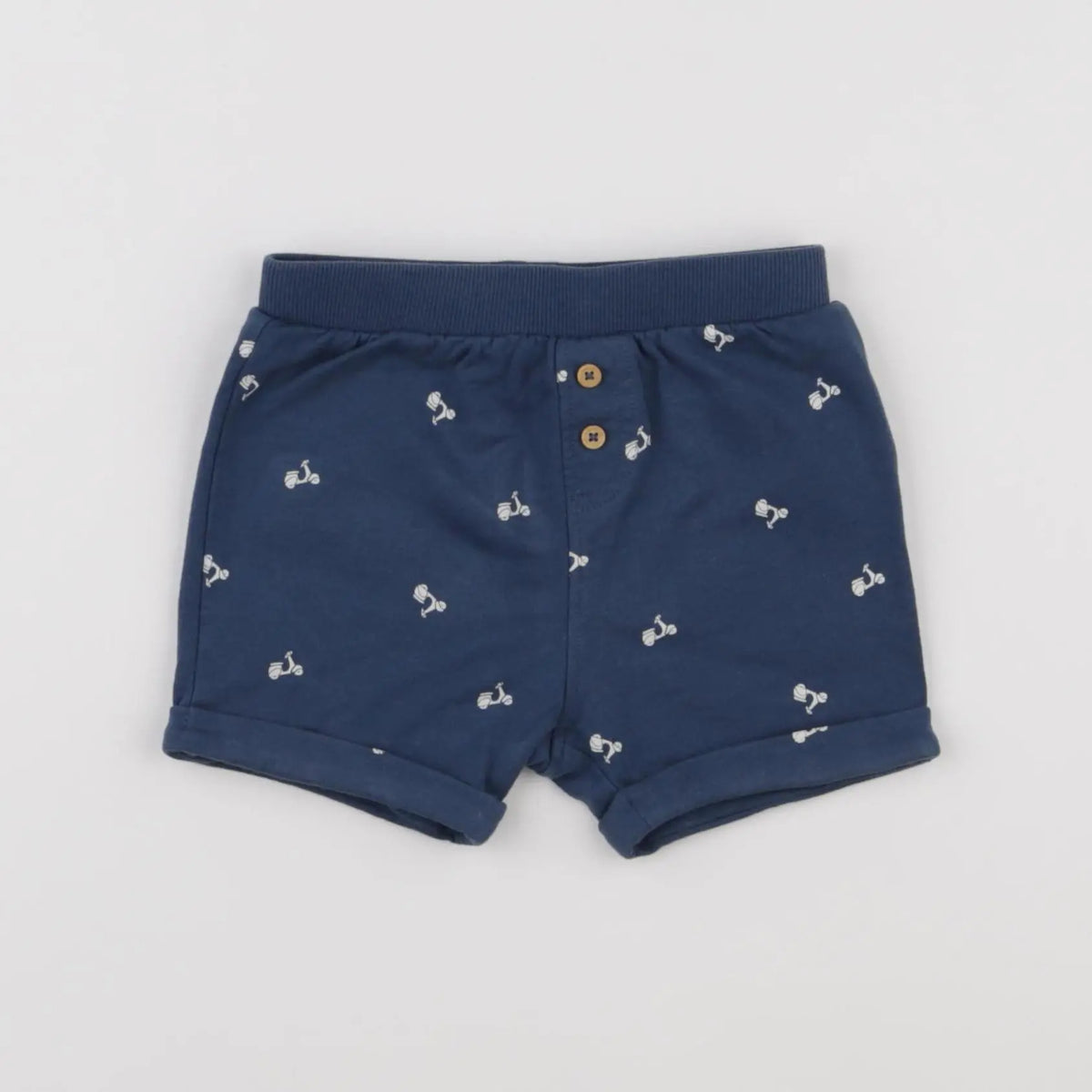 Vertbaudet - short bleu - 9 mois