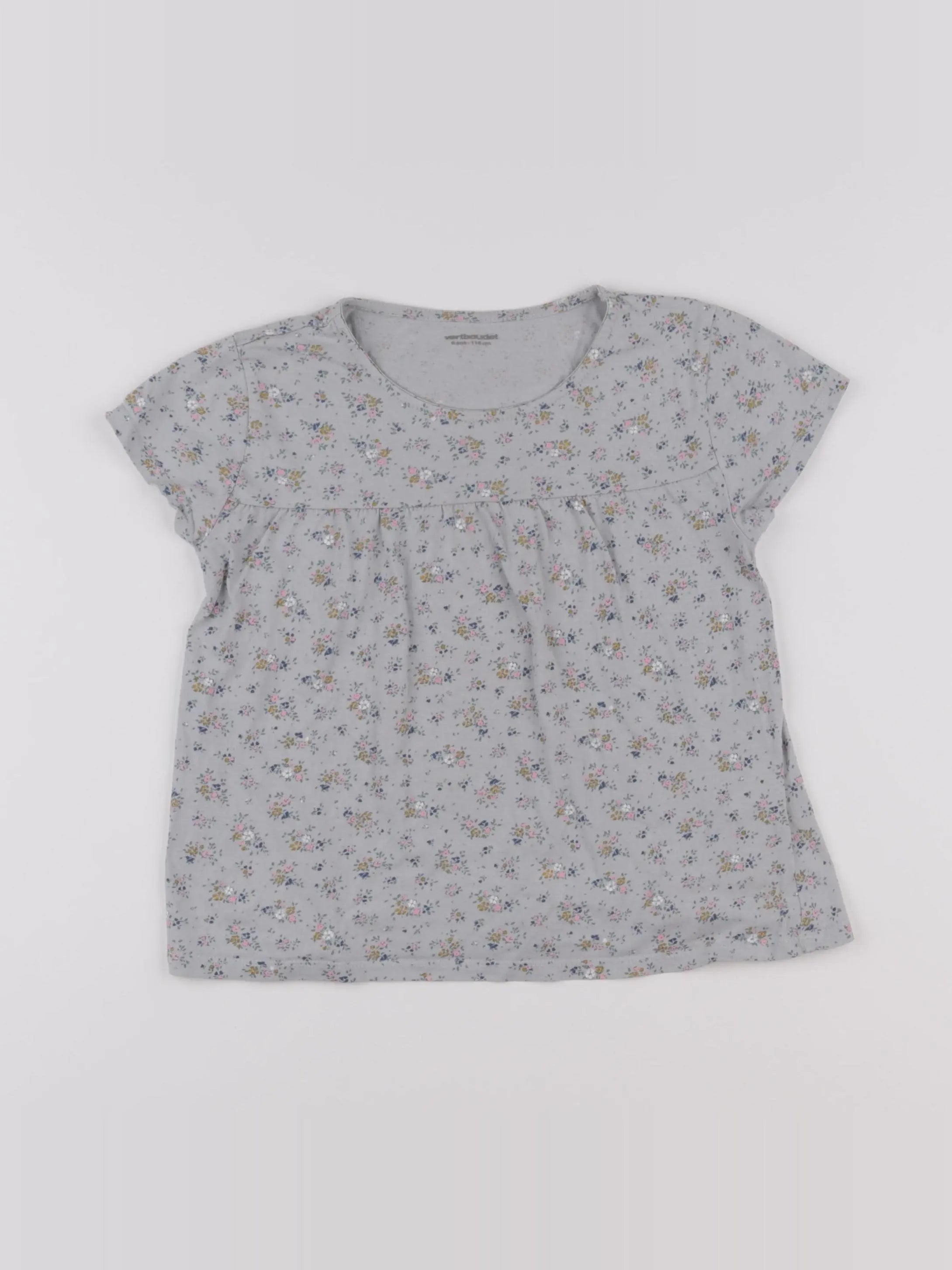 Vertbaudet - tee-shirt vert - 6 ans