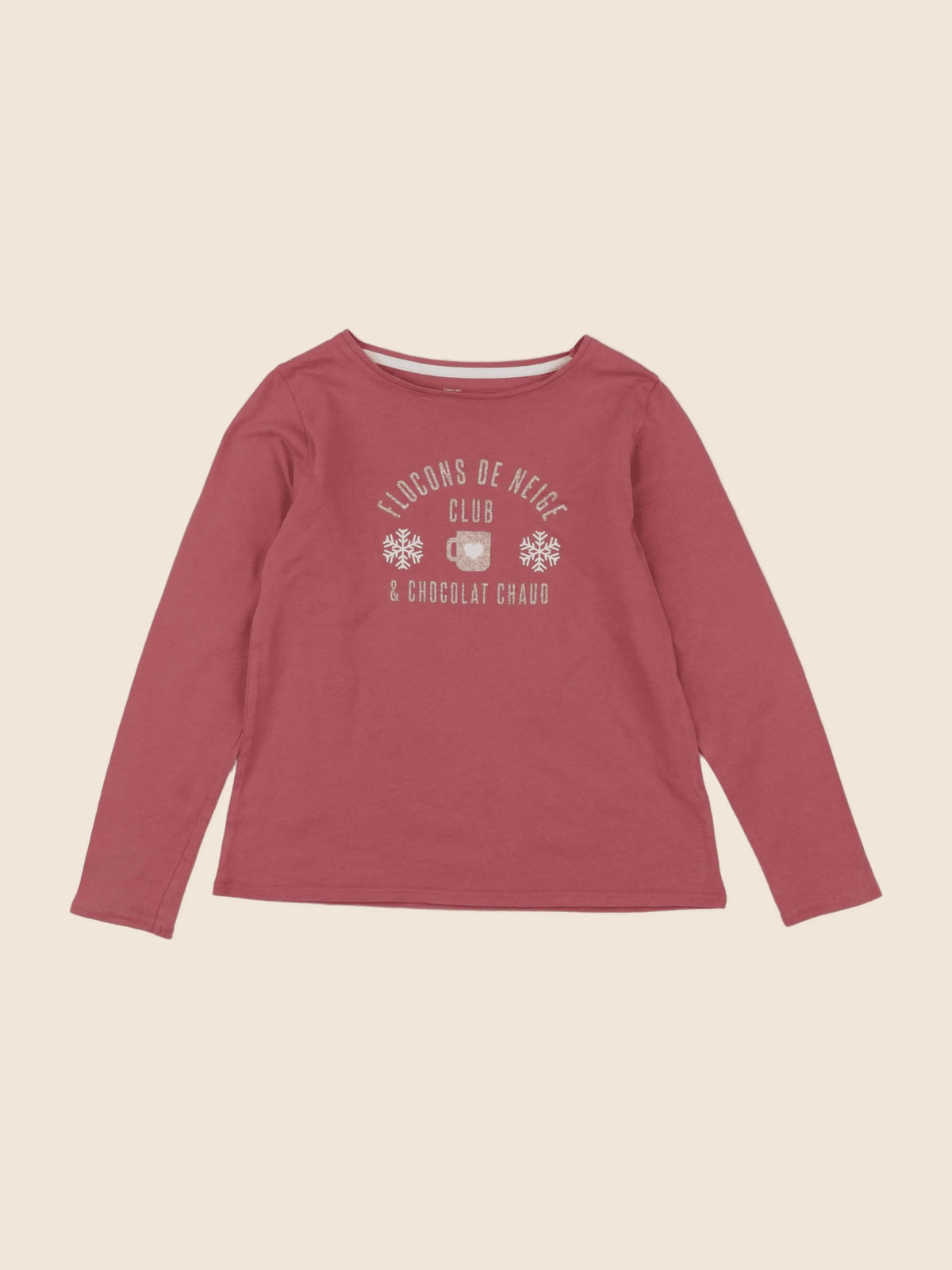 Vertbaudet - tee-shirt rose - 8 ans