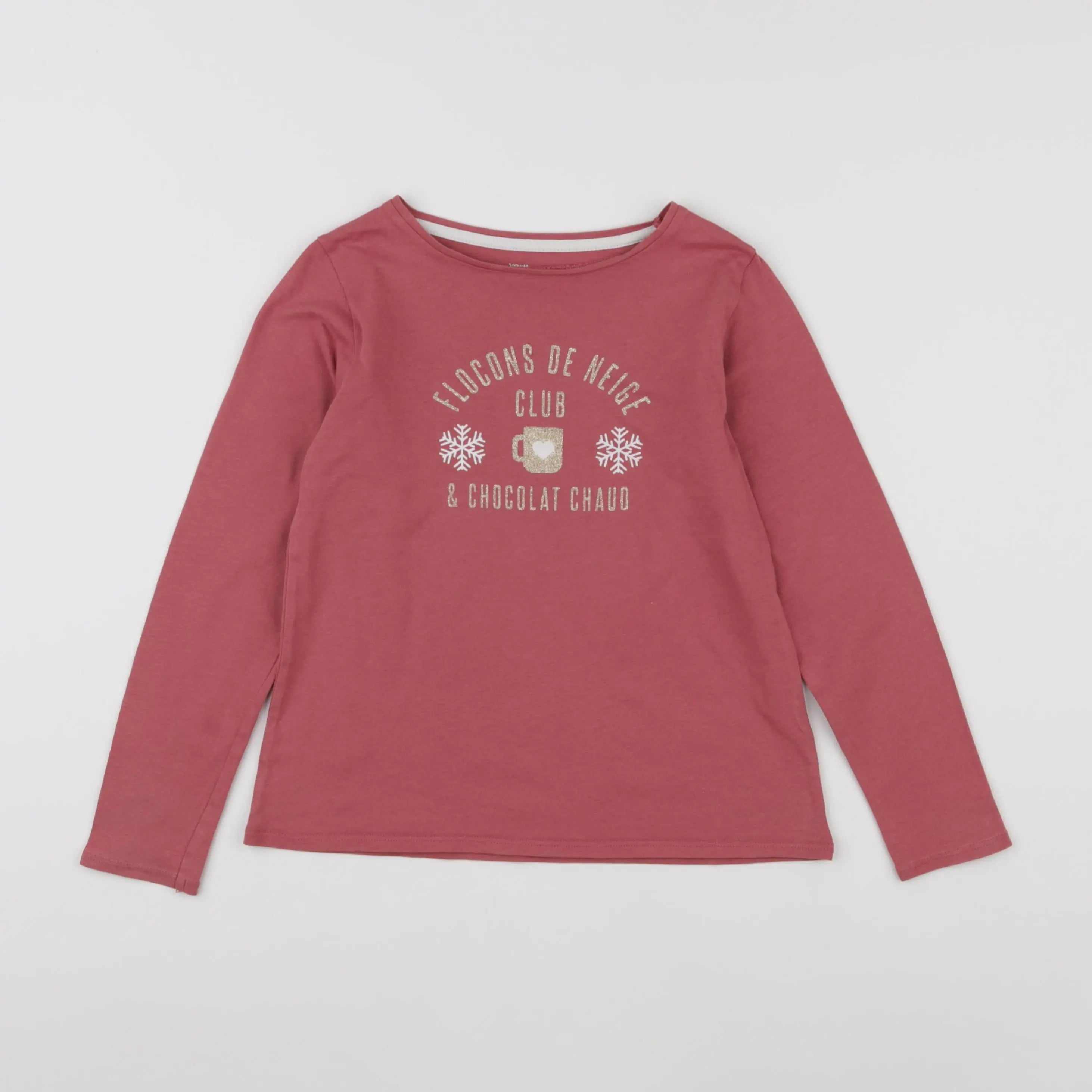 Vertbaudet - tee-shirt rose - 8 ans