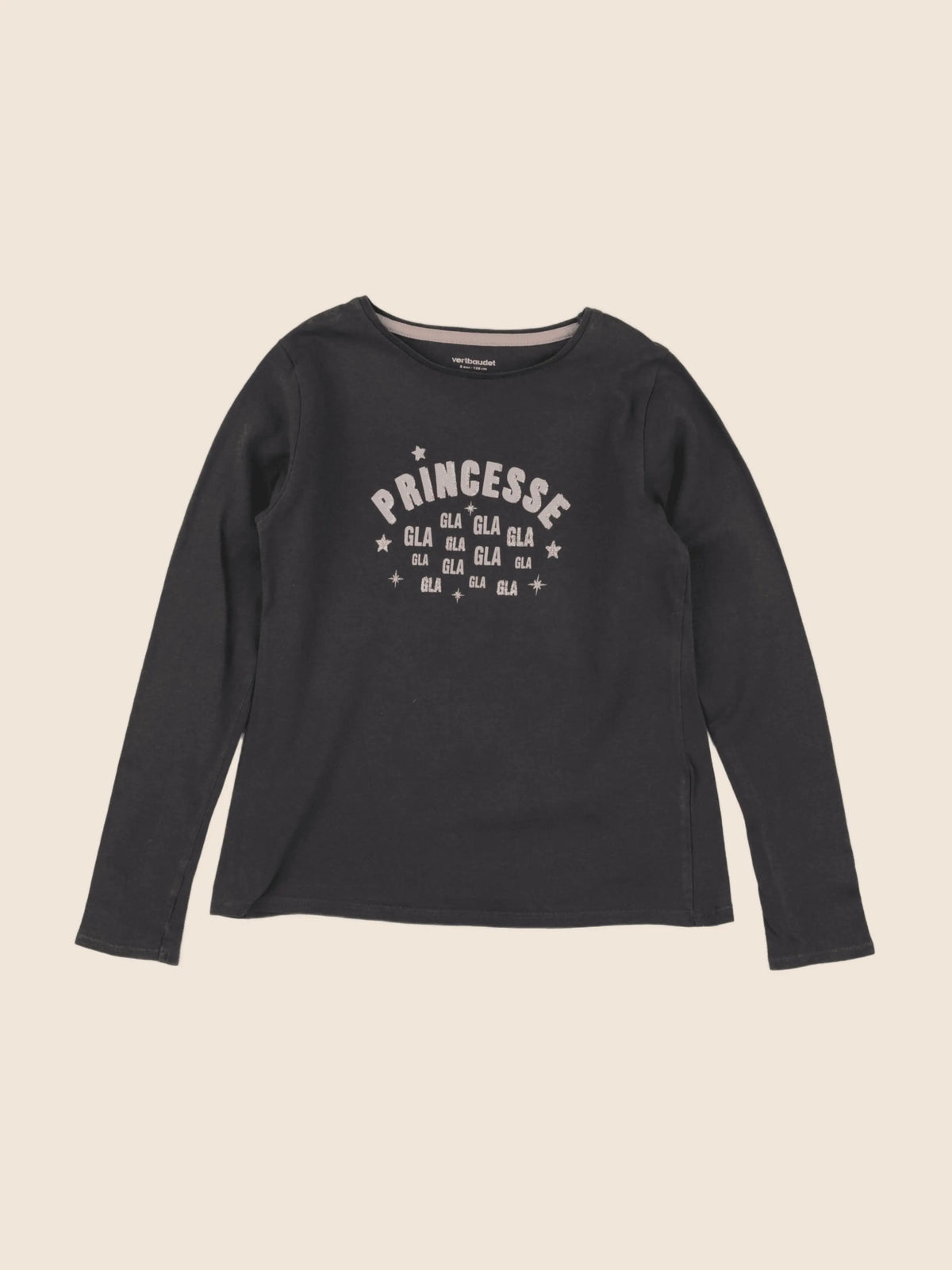 Vertbaudet - tee-shirt gris - 8 ans