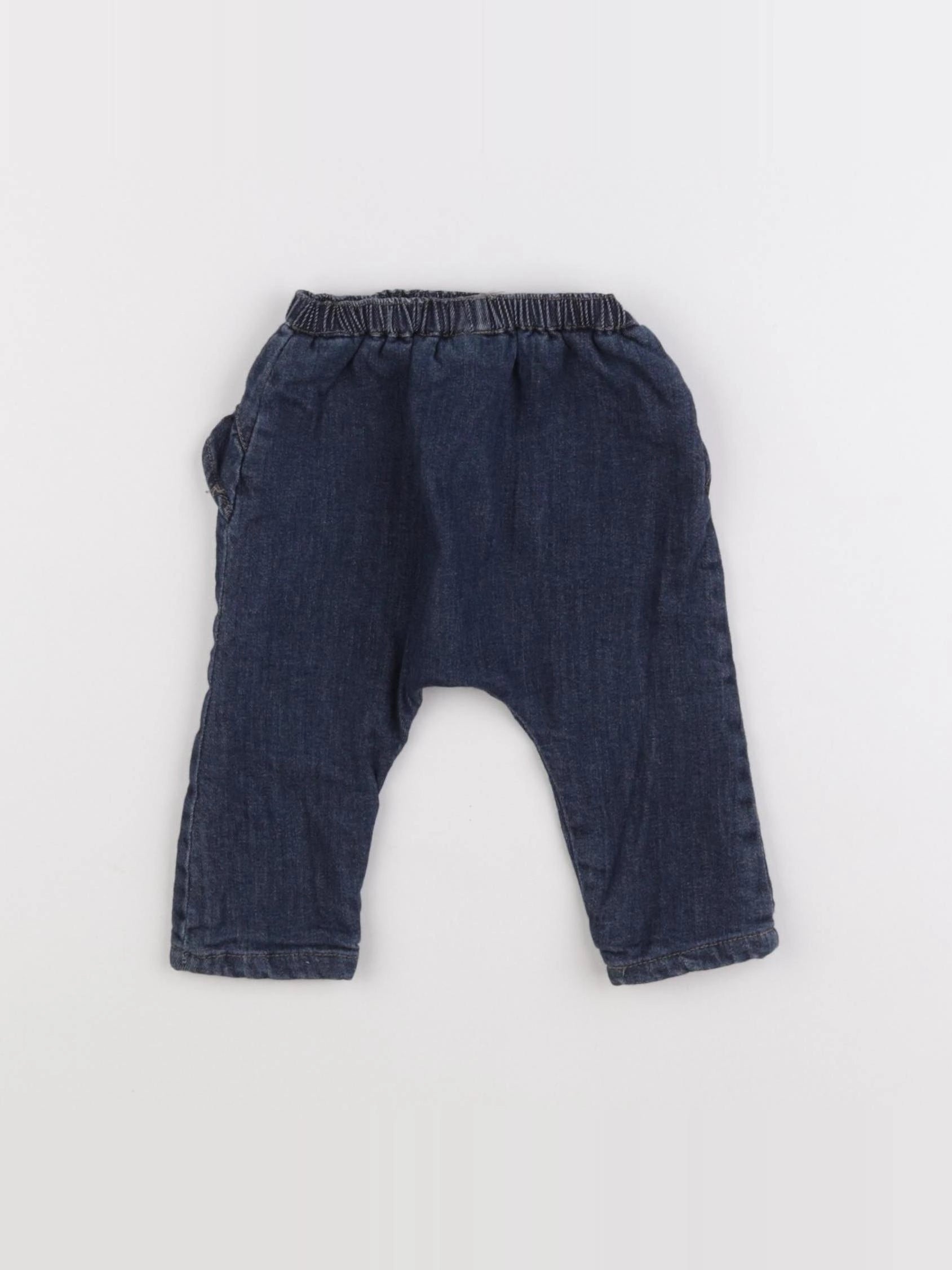 Boutchou - pantalon bleu - 3 mois