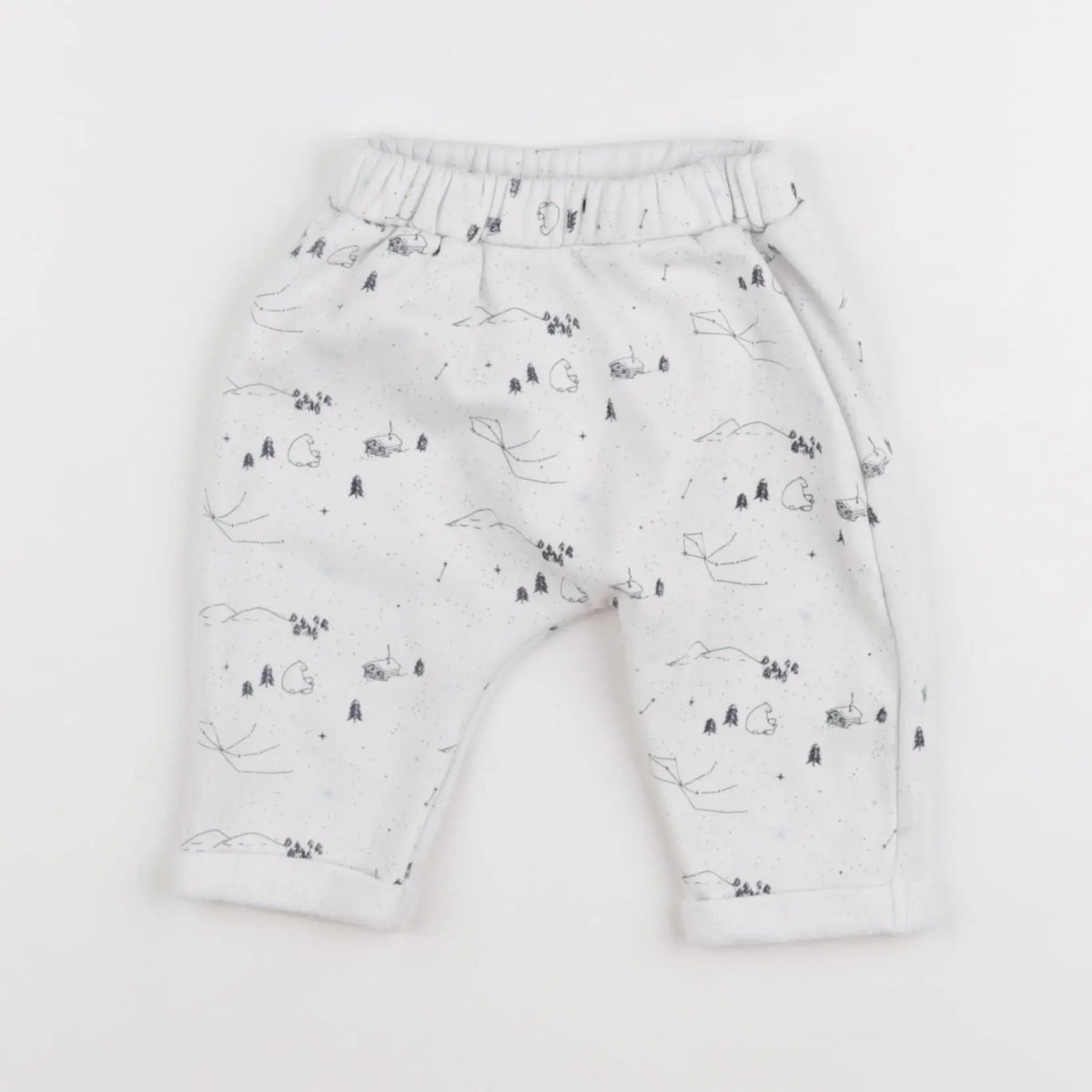 Vertbaudet - pantalon blanc - 6 mois