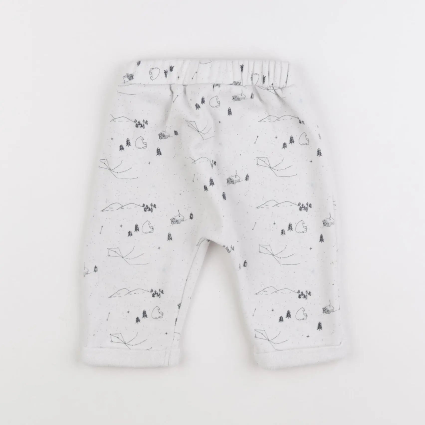 Vertbaudet - pantalon blanc - 6 mois