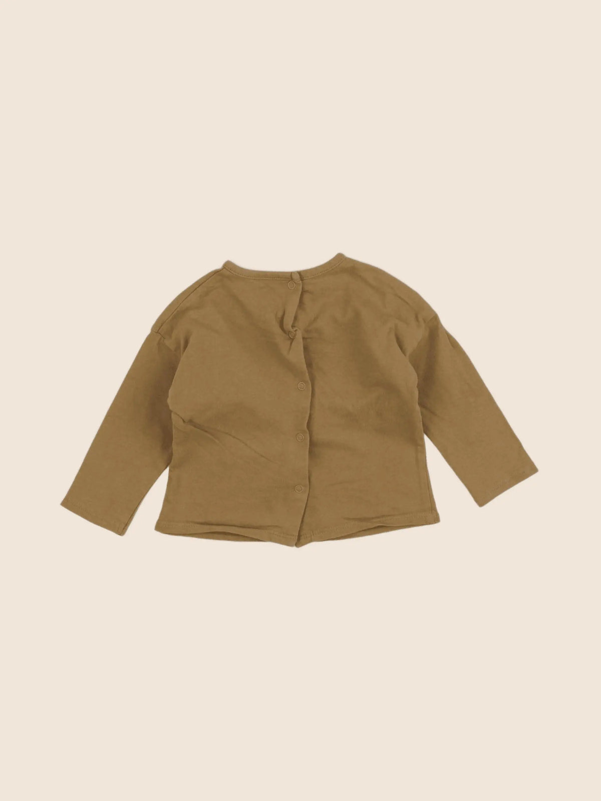 Vertbaudet - tee-shirt marron - 6 mois
