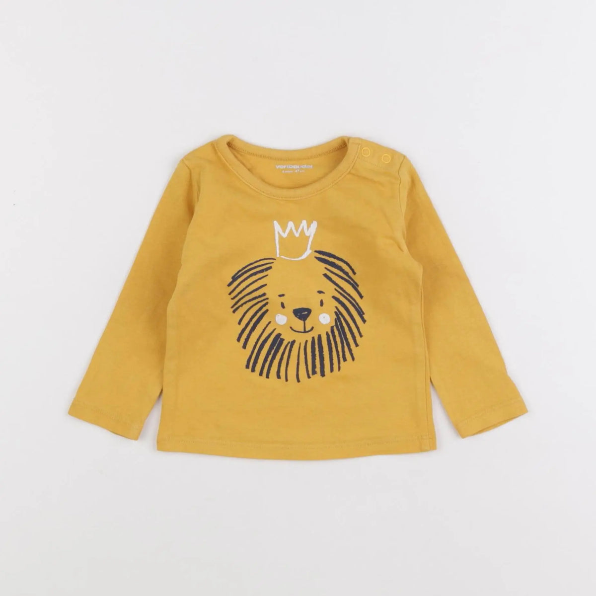 Vertbaudet - tee-shirt jaune - 6 mois