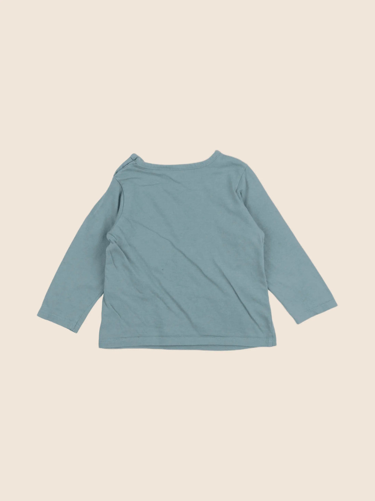 Vertbaudet - tee-shirt bleu - 12 mois