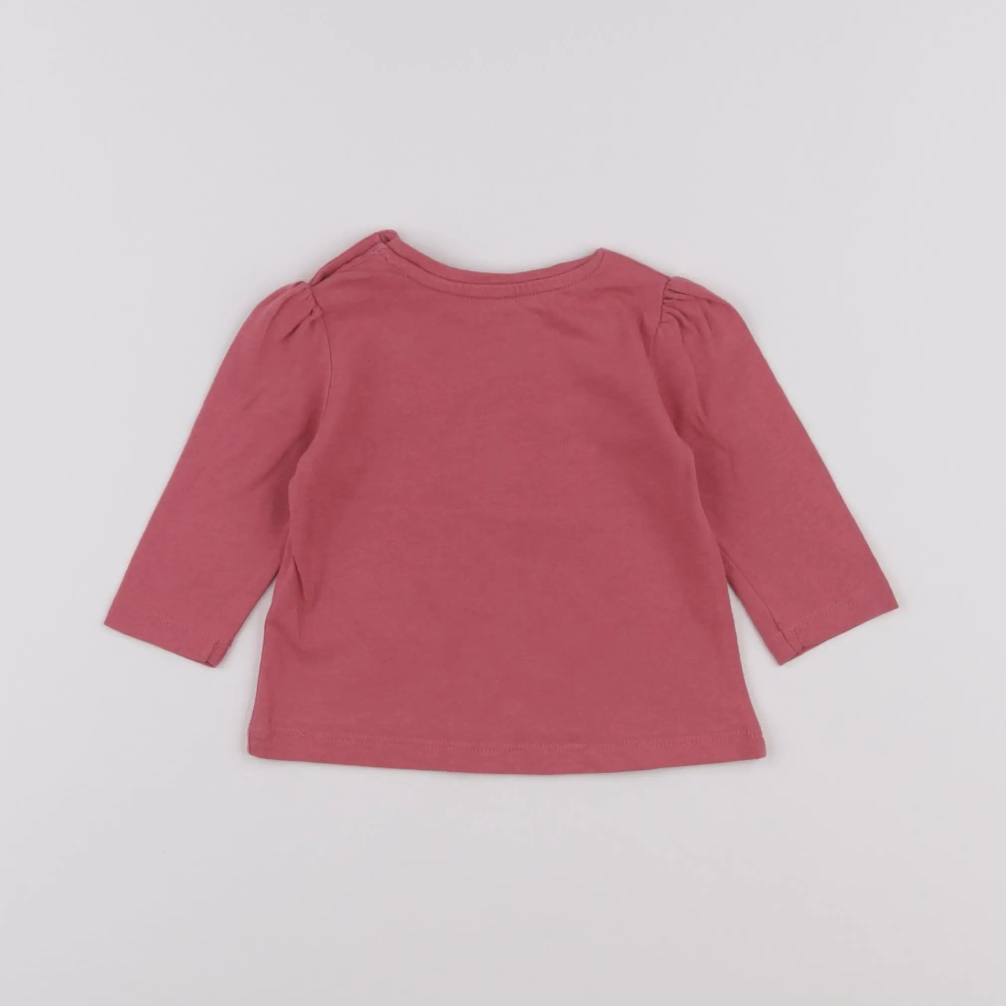 Vertbaudet - tee-shirt rose - 3 mois
