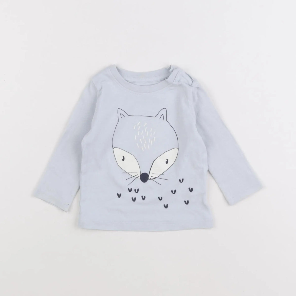 Vertbaudet - tee-shirt bleu - 6 mois