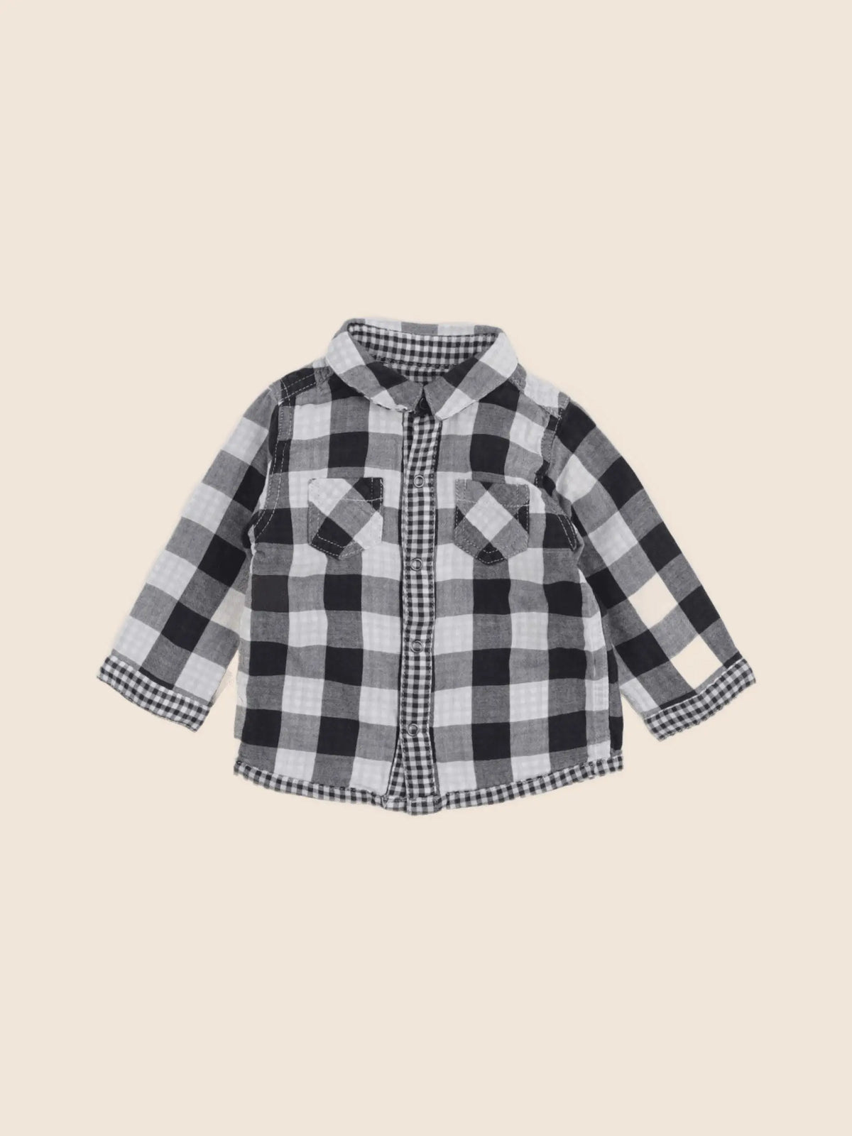 Vertbaudet - chemise noir - 6 mois
