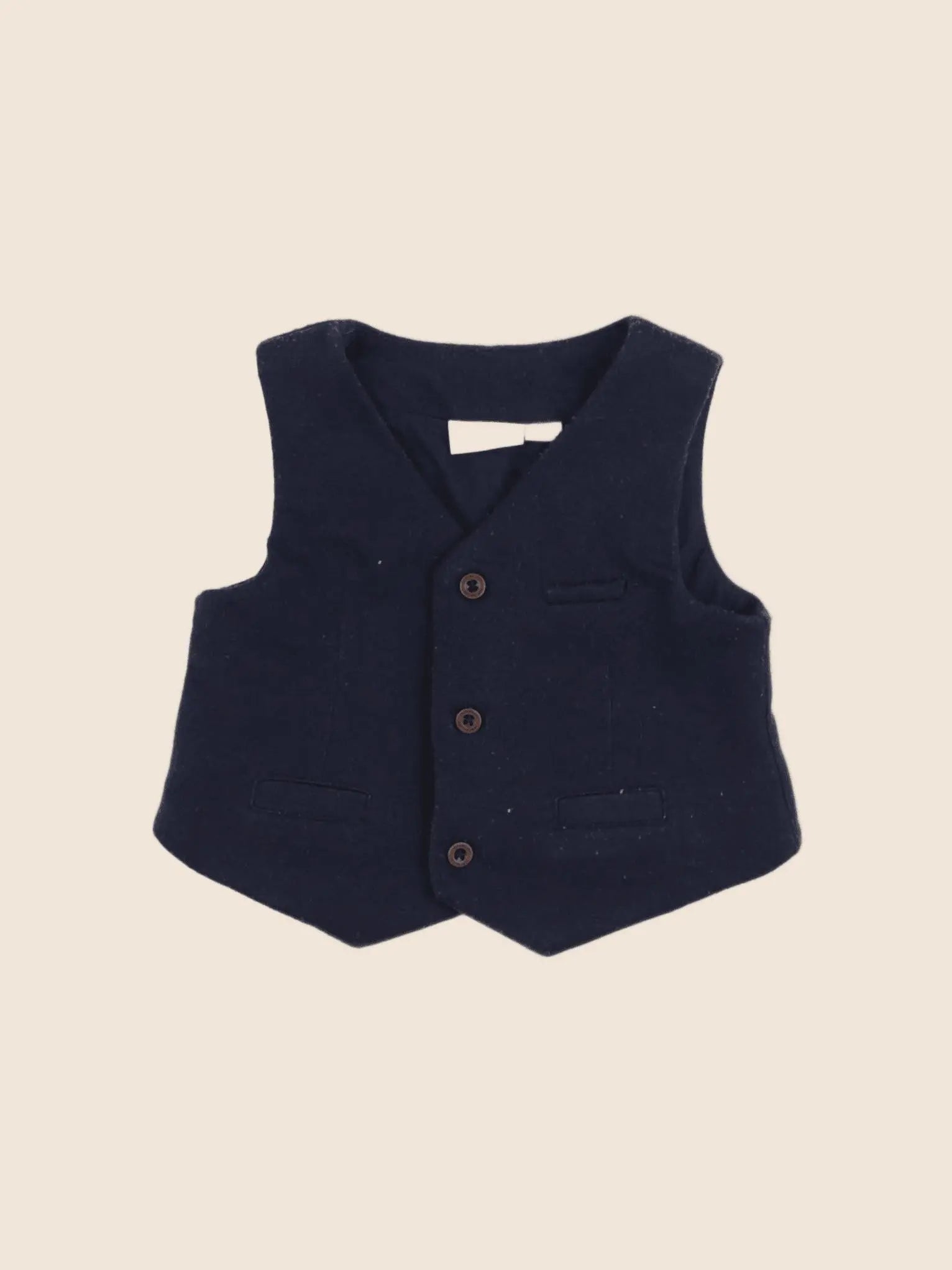 Vertbaudet - gilet bleu - 6 mois