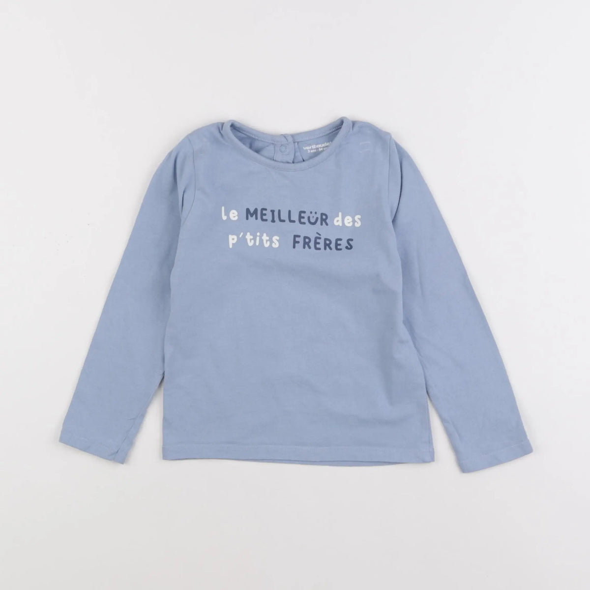 Vertbaudet - tee-shirt bleu - 3 ans