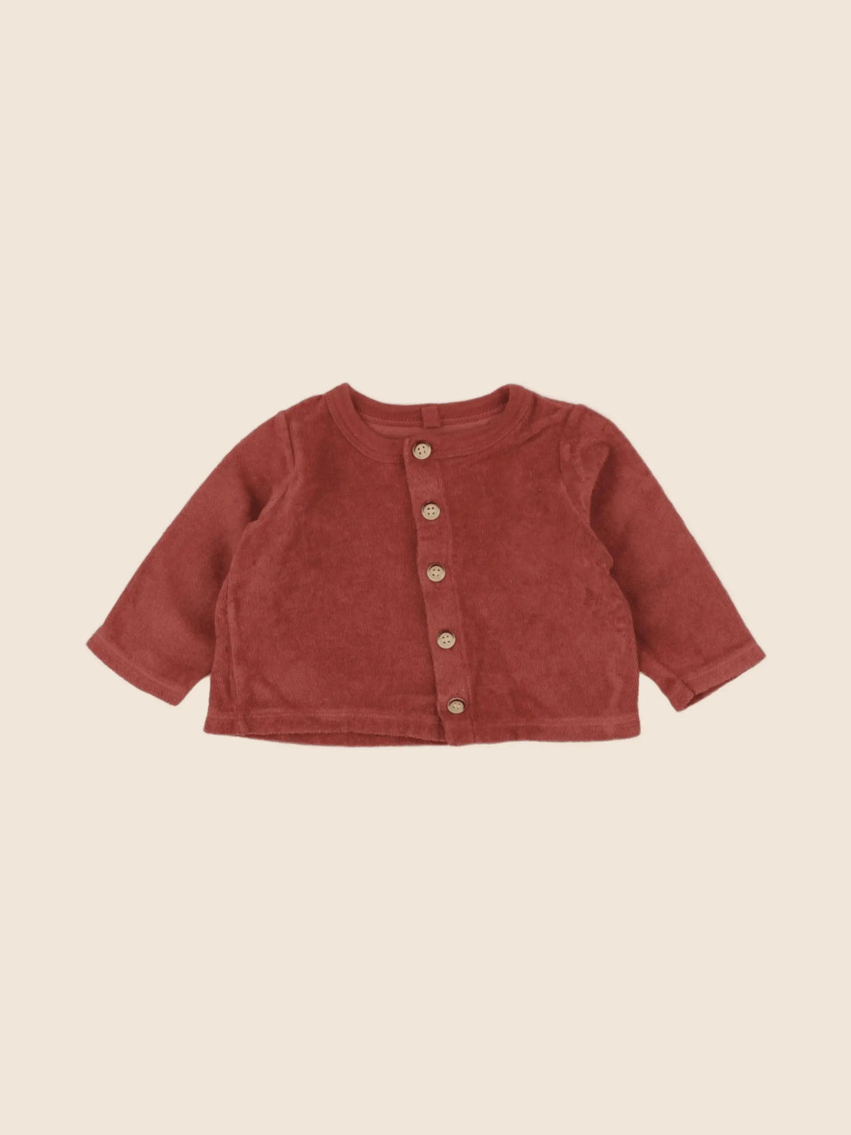 Petit Bateau - gilet rose - 6 mois