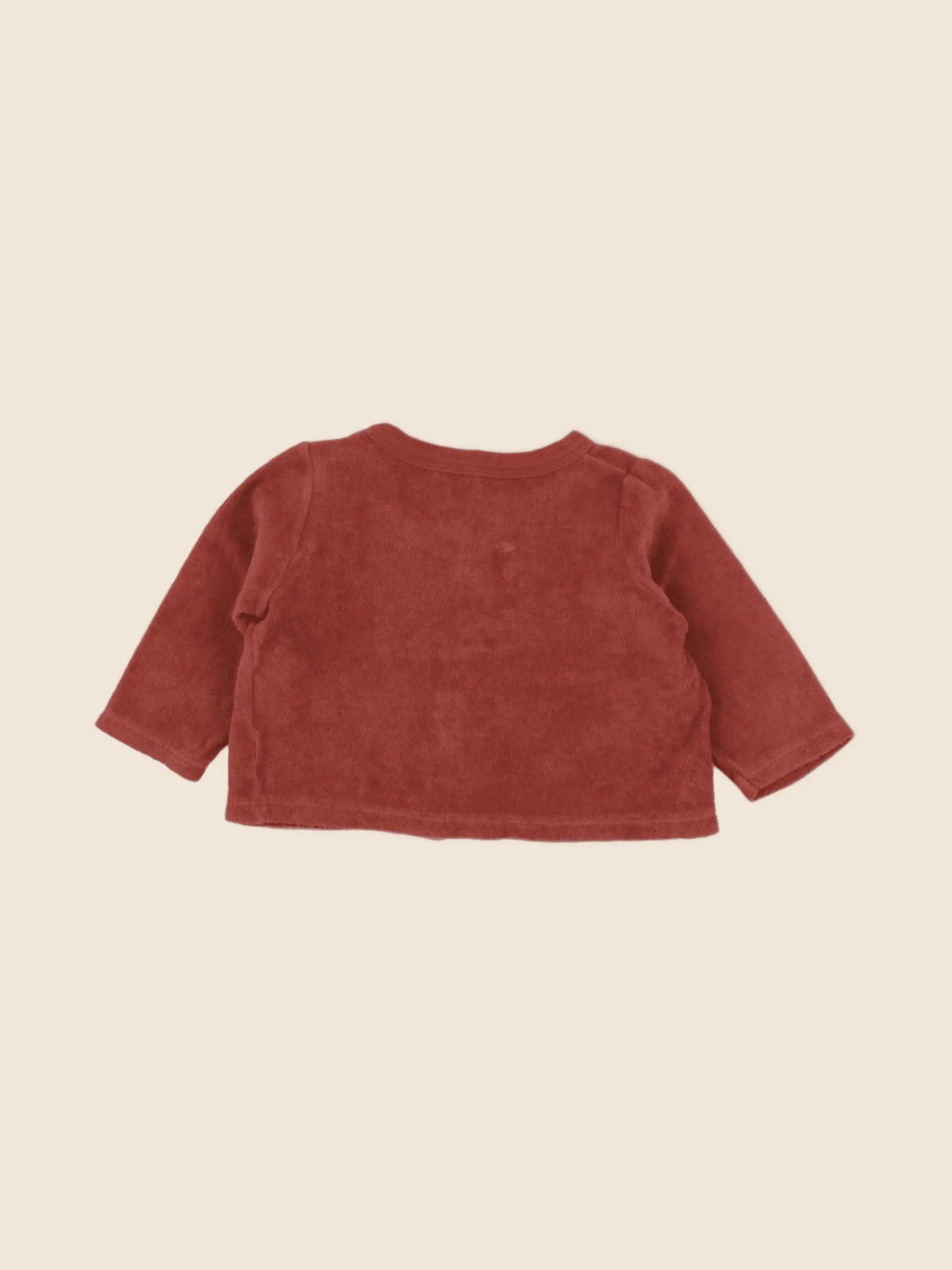 Petit Bateau - gilet rose - 6 mois