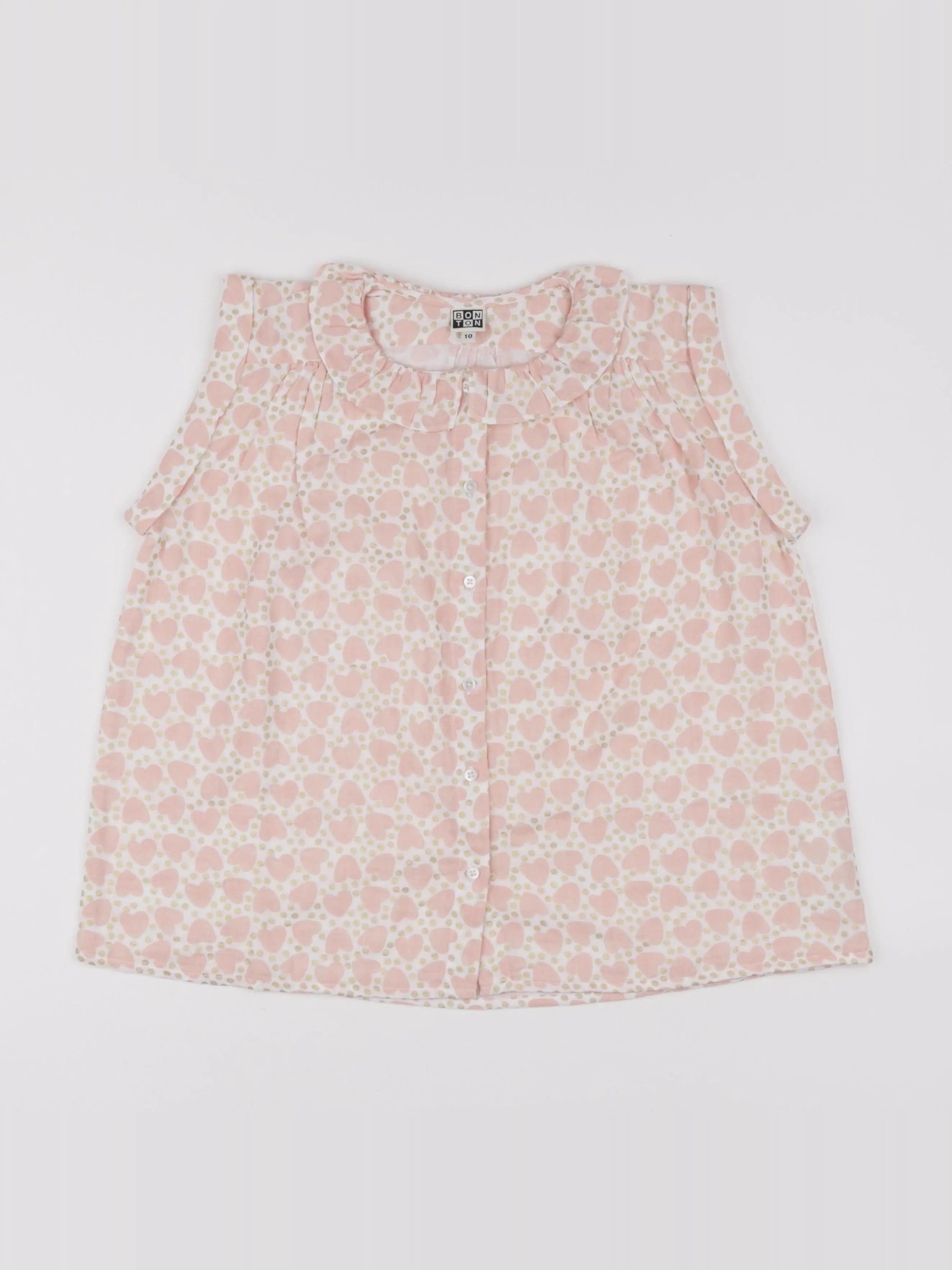 Bonton - blouse rose - 10 ans