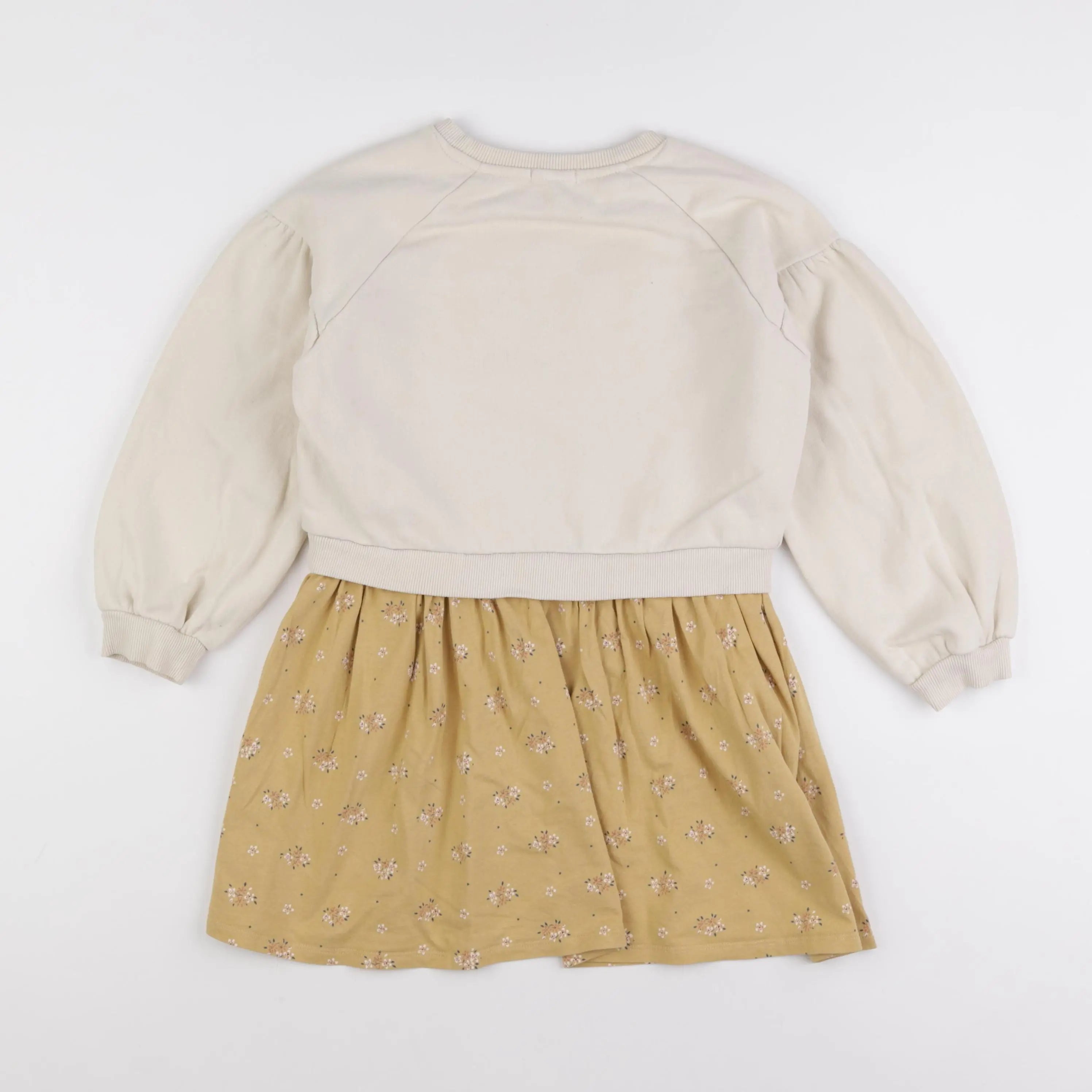 Vertbaudet - robe beige - 8 ans
