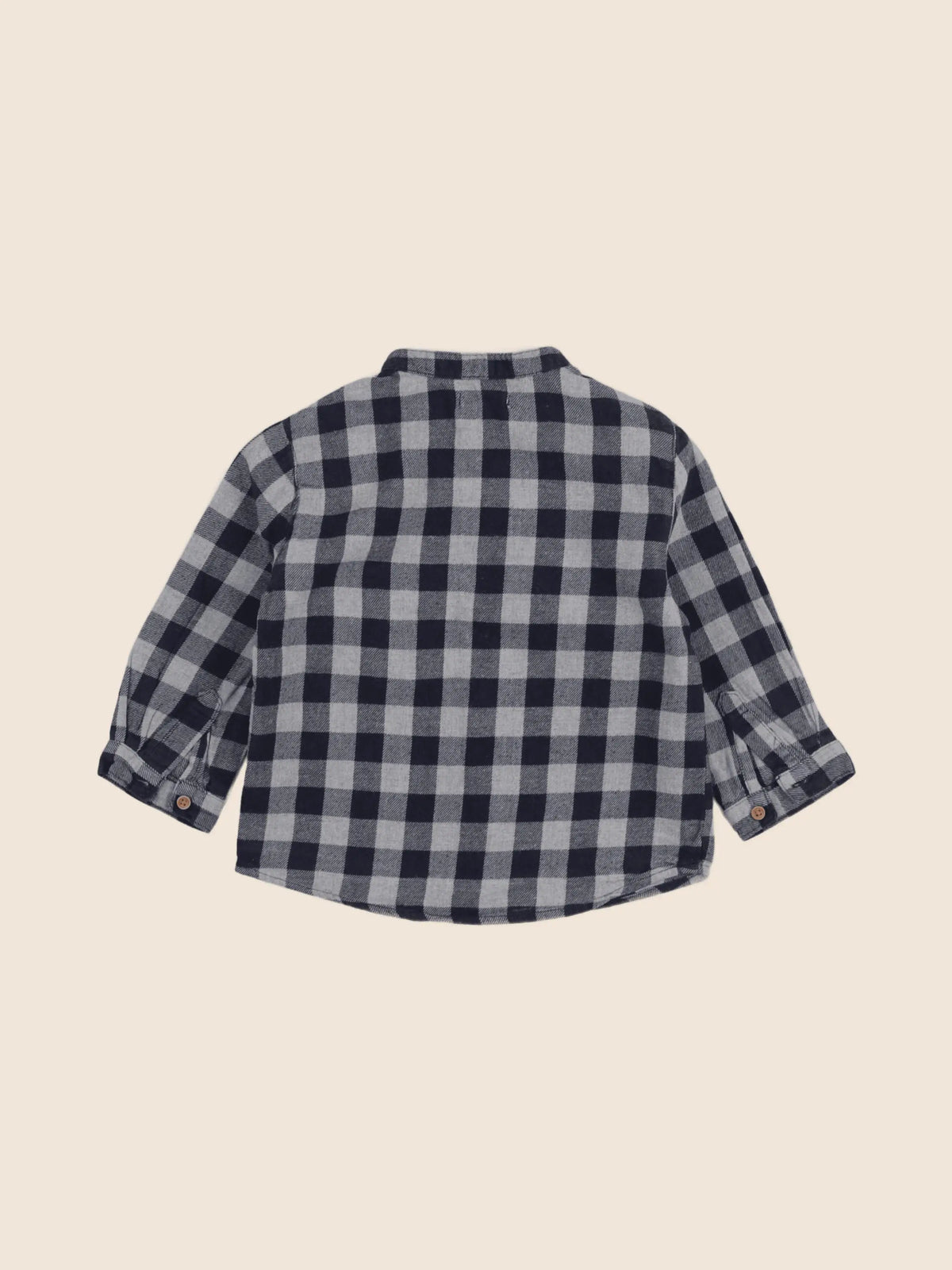 Boutchou - chemise bleu, gris - 18 mois