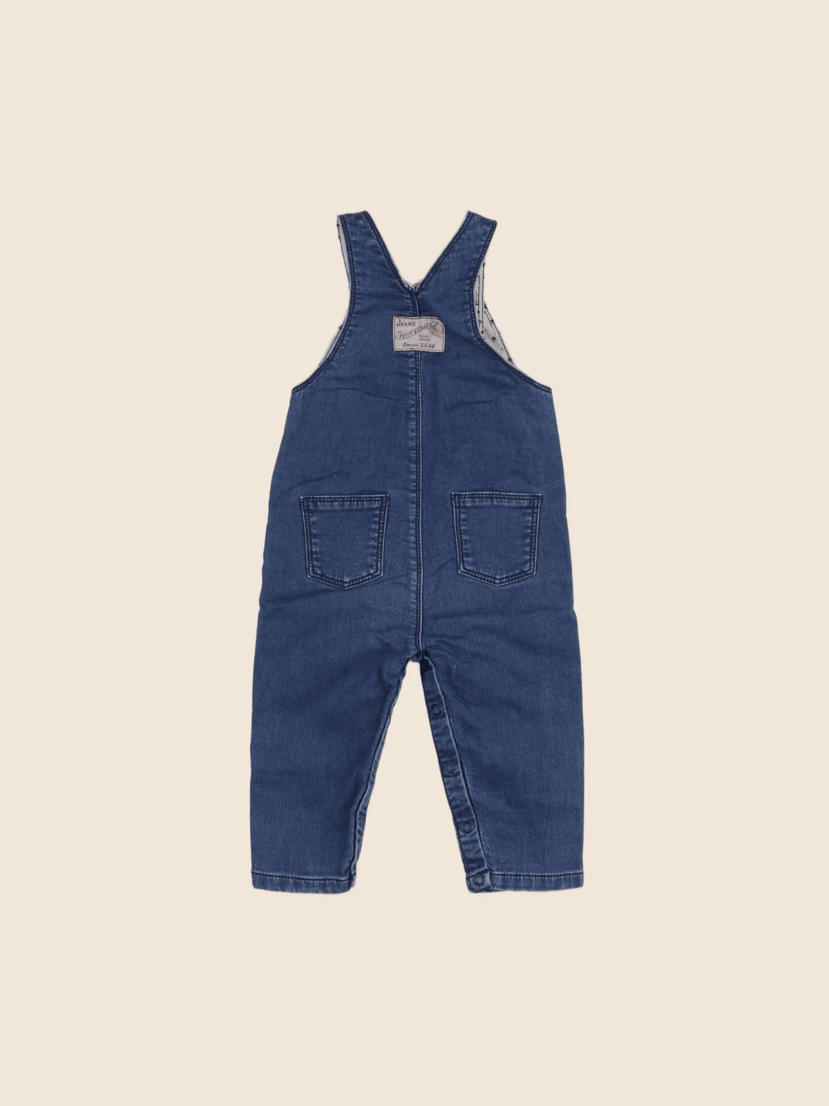 Petit Bateau - salopette bleu - 12 mois