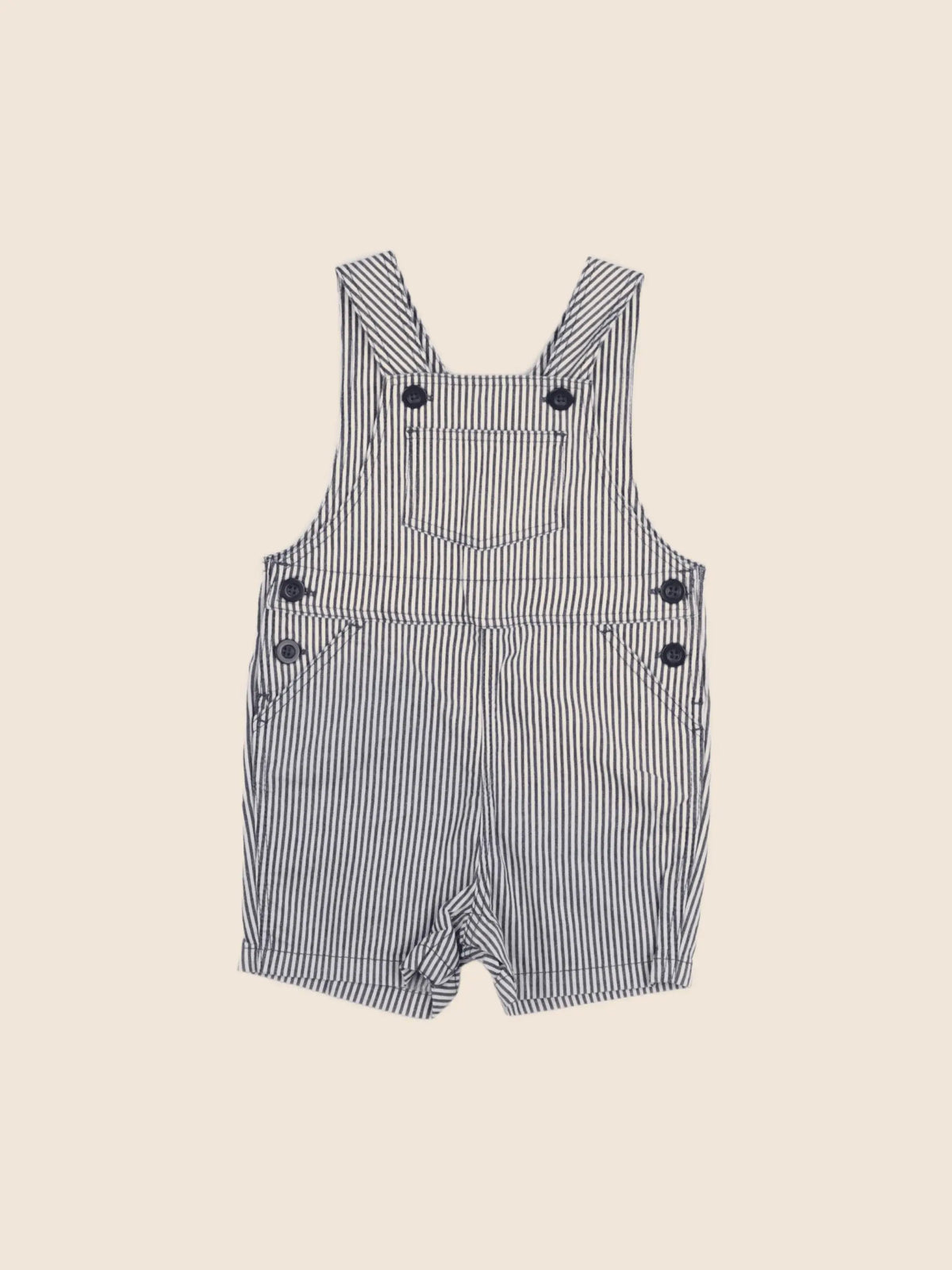 Petit Bateau - salopette beige, bleu - 12 mois