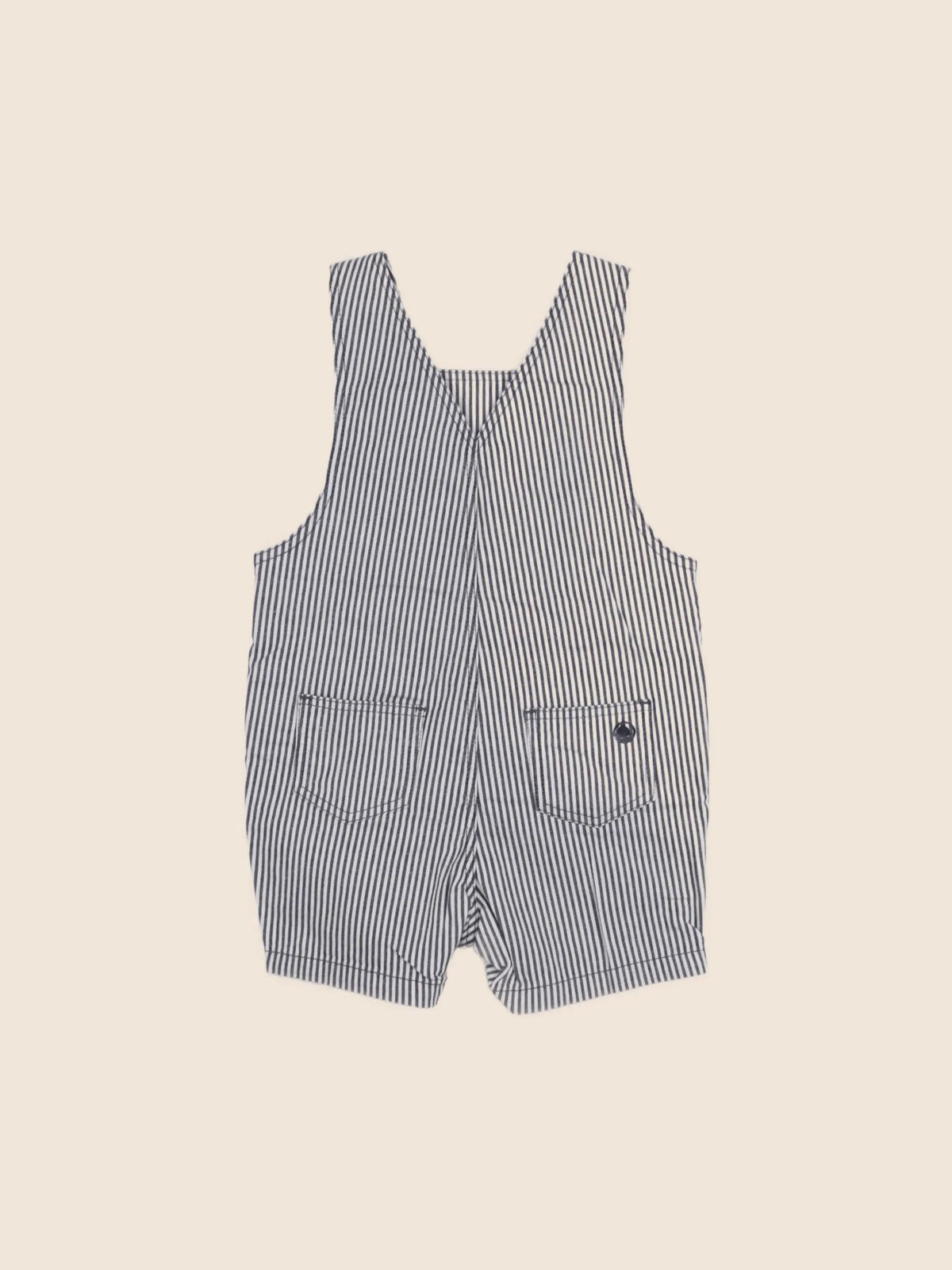 Petit Bateau - salopette beige, bleu - 12 mois