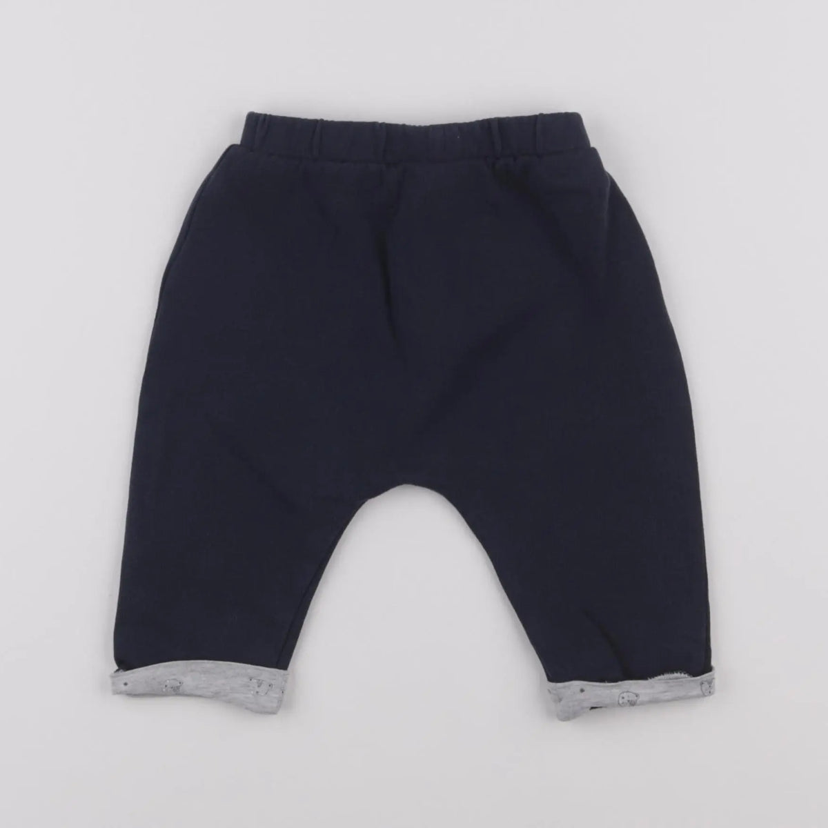Vertbaudet - sarouel bleu - 6 mois