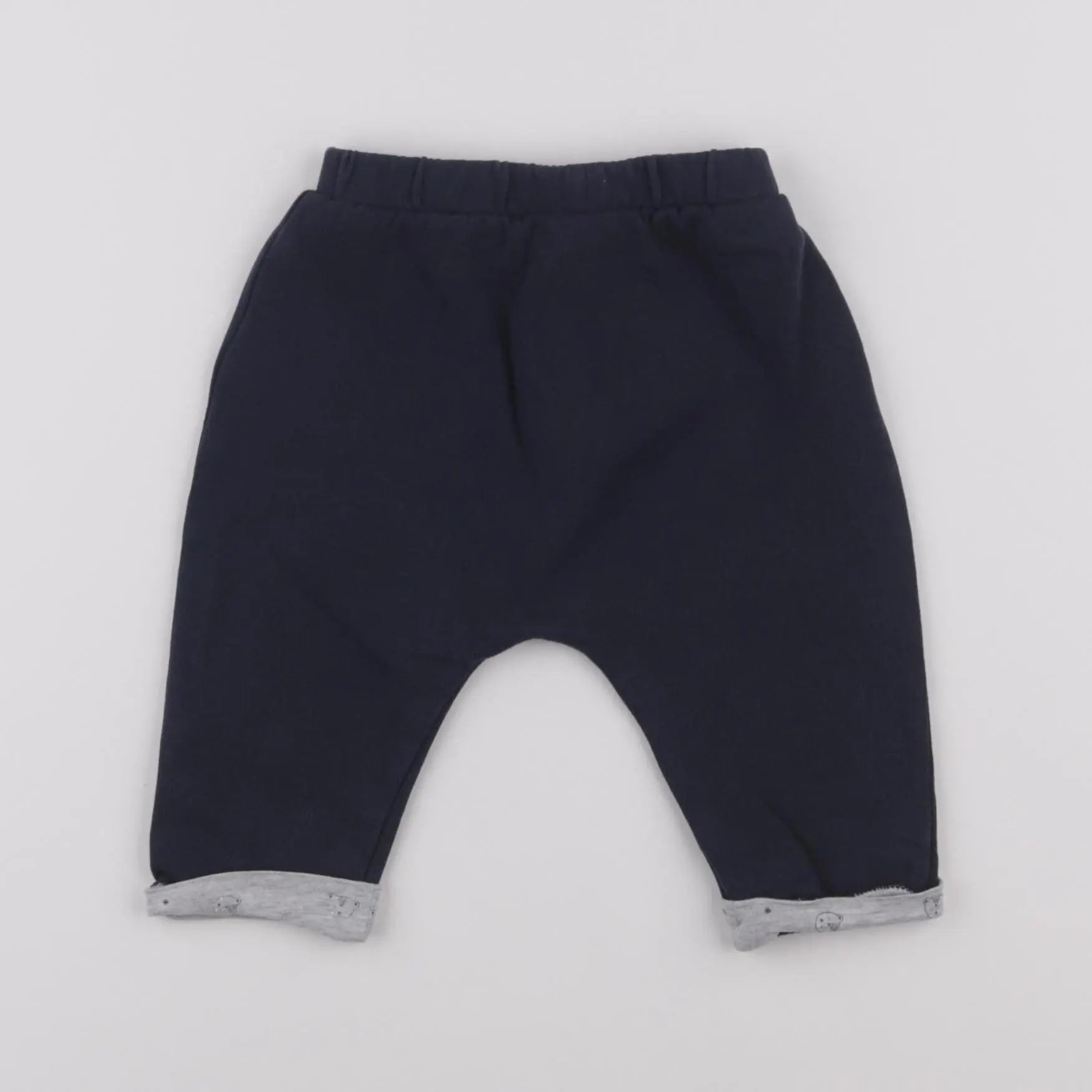 Vertbaudet - sarouel bleu - 6 mois