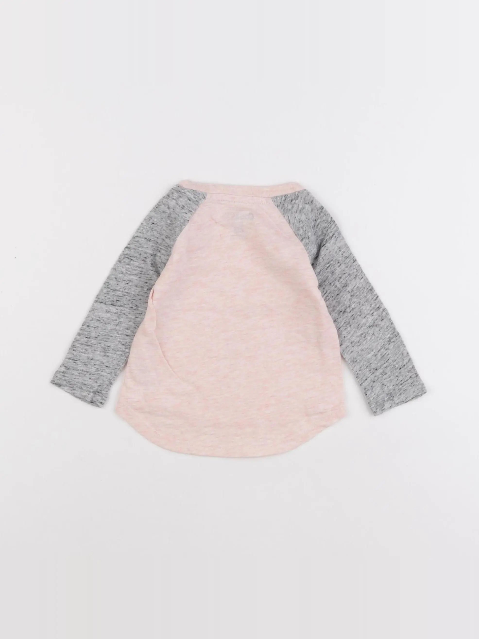 Oshkosh - tee-shirt gris, rose - 6 mois