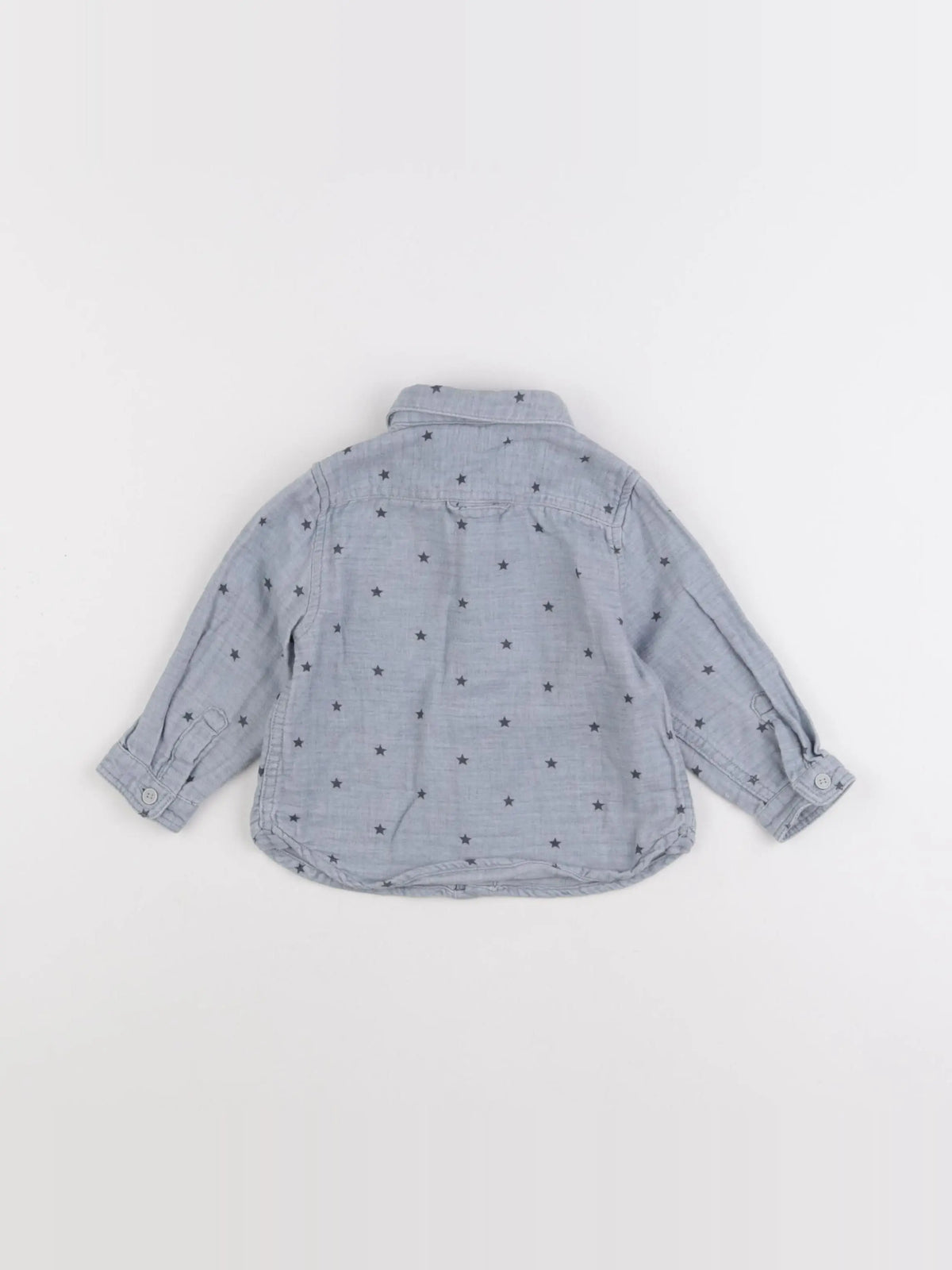 Zara - chemise bleu - 6/9 mois