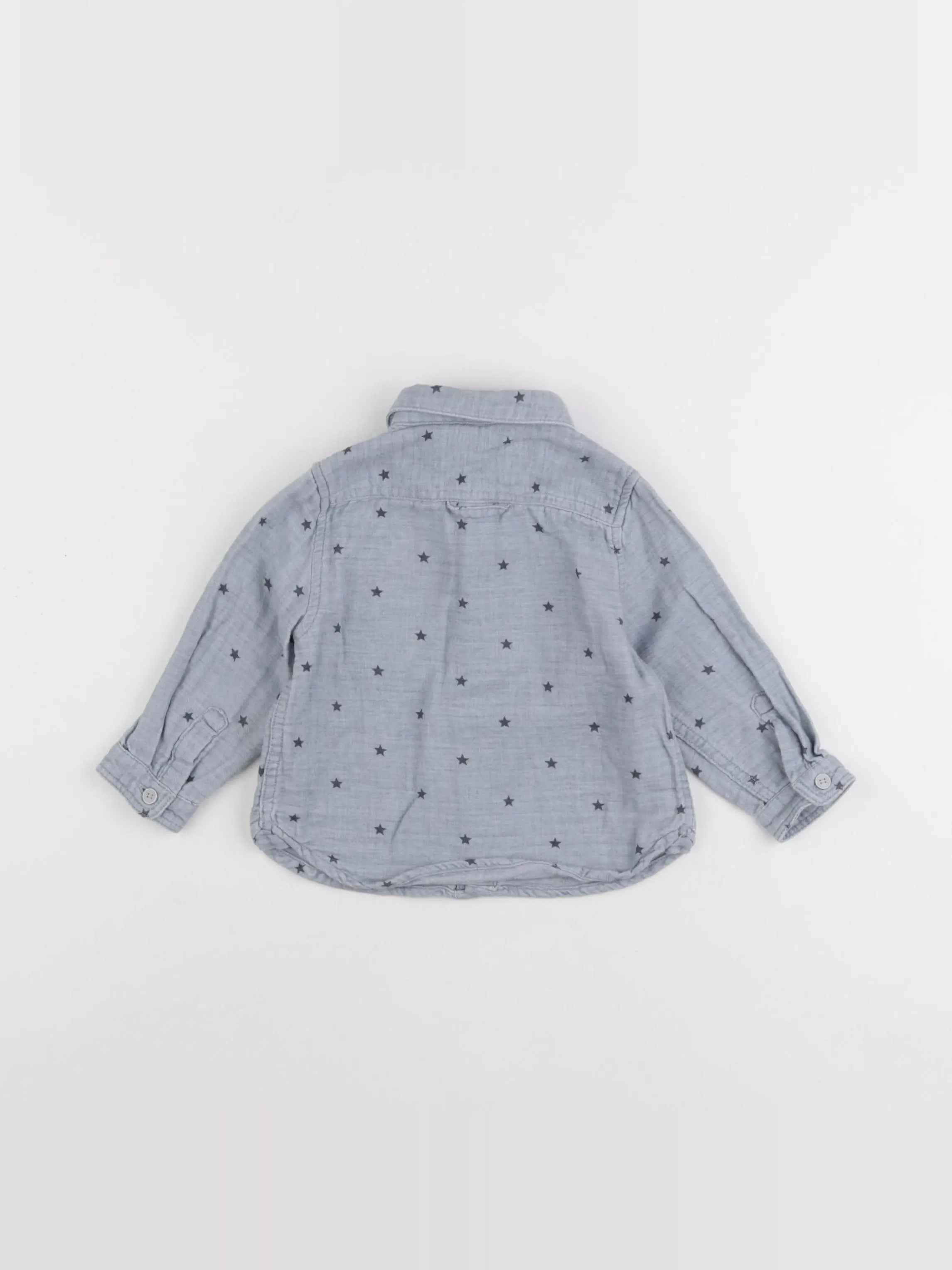 Zara - chemise bleu - 6/9 mois